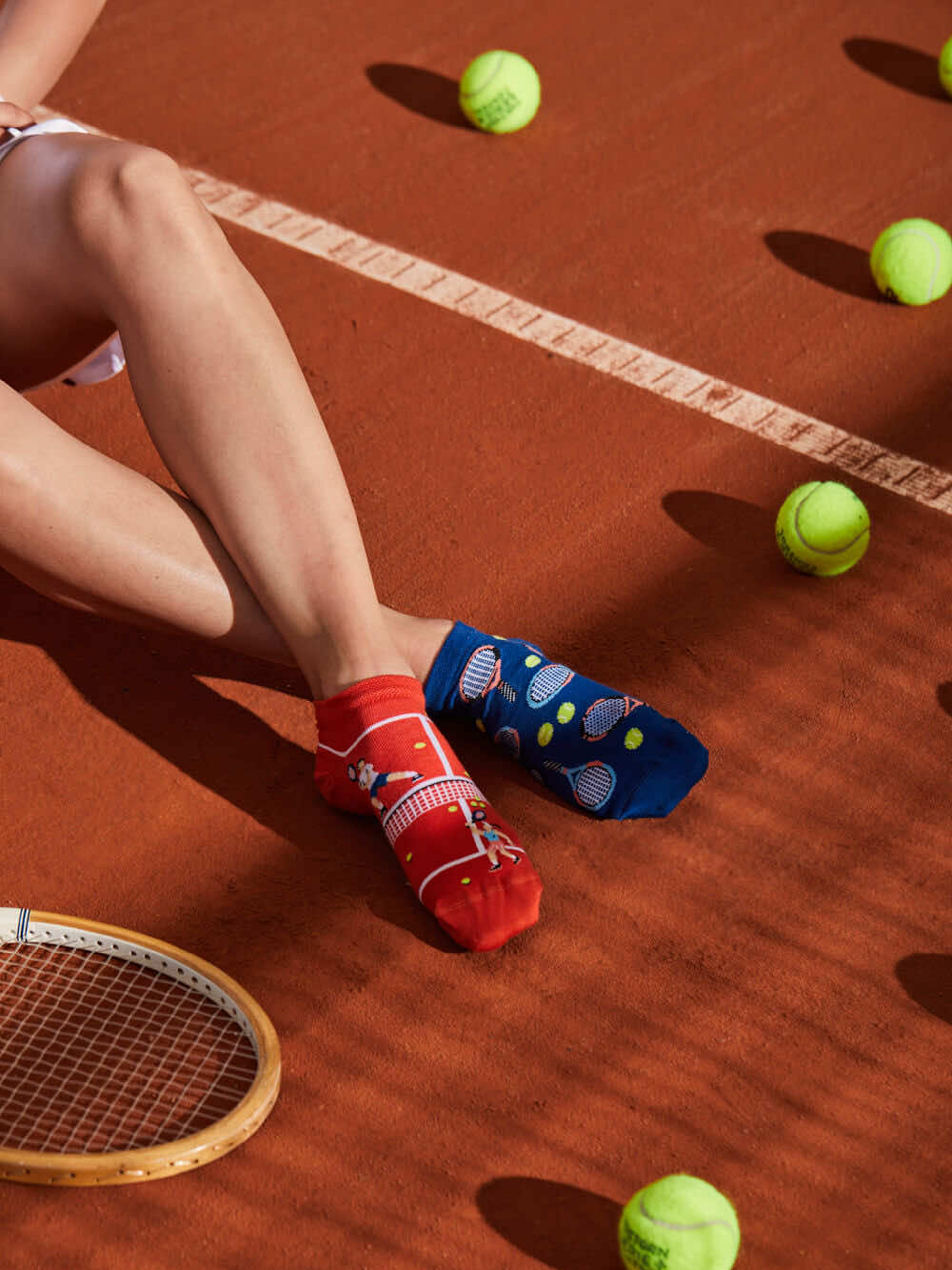 Skarpetki Many Mornings Grand Slam Low (navy/brick)