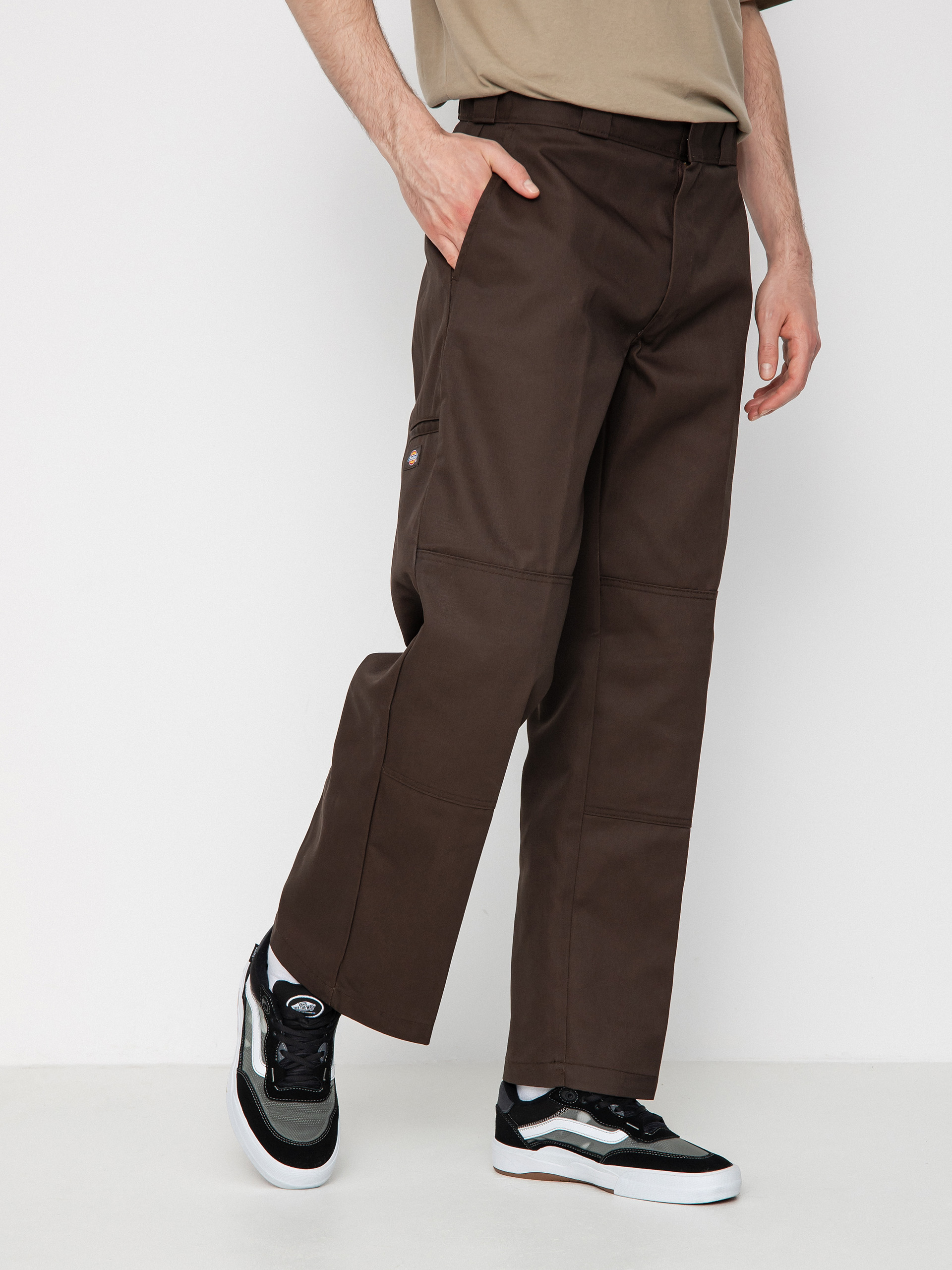 Spodnie Dickies Double Knee (dark brown)