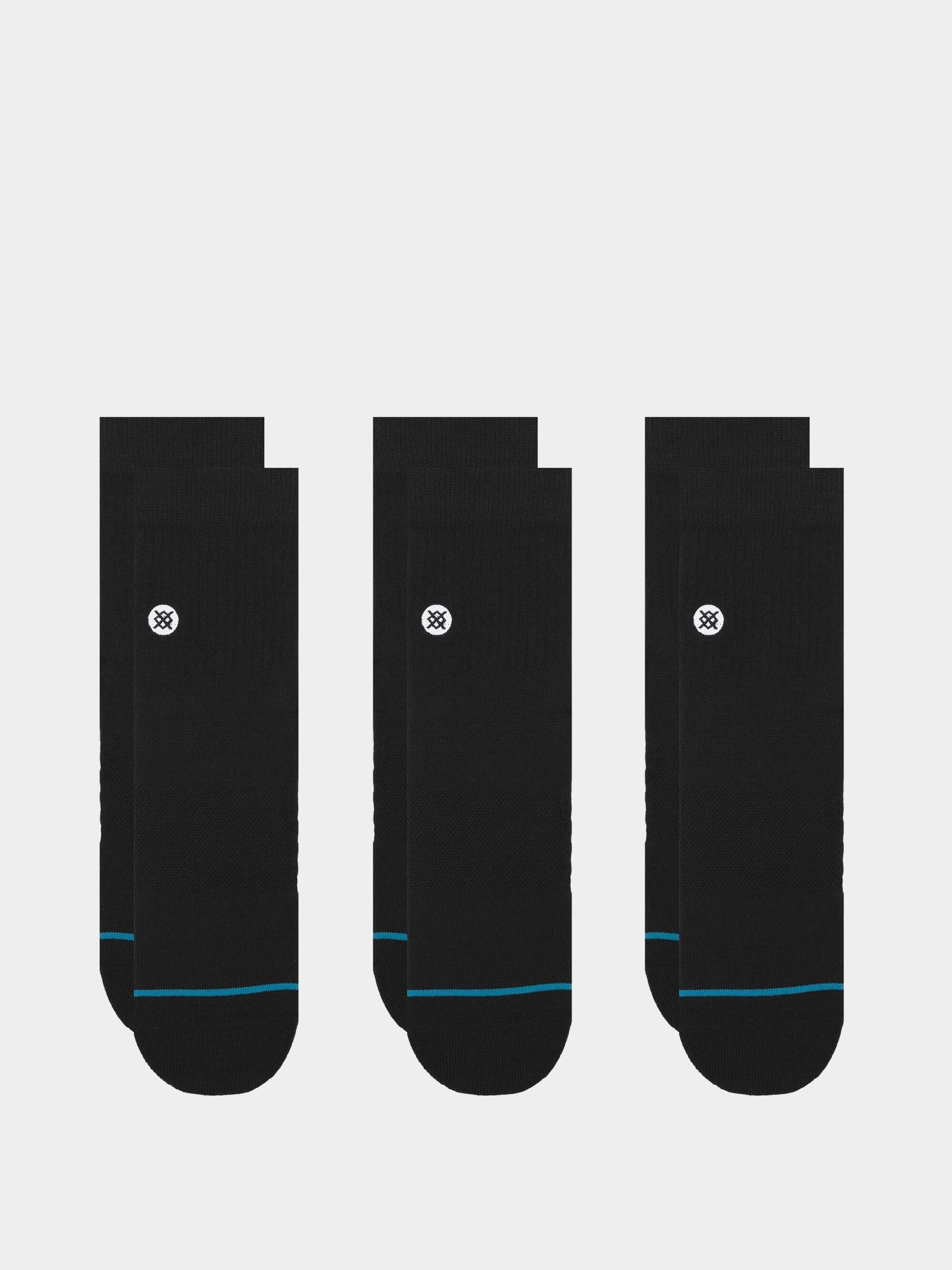 Skarpetki Stance Icon Quarter 3 Pack (black)