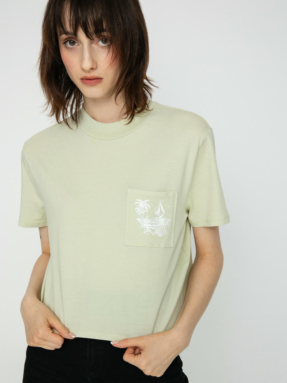 T-shirt Volcom Pocket Dial Wmn (sage)