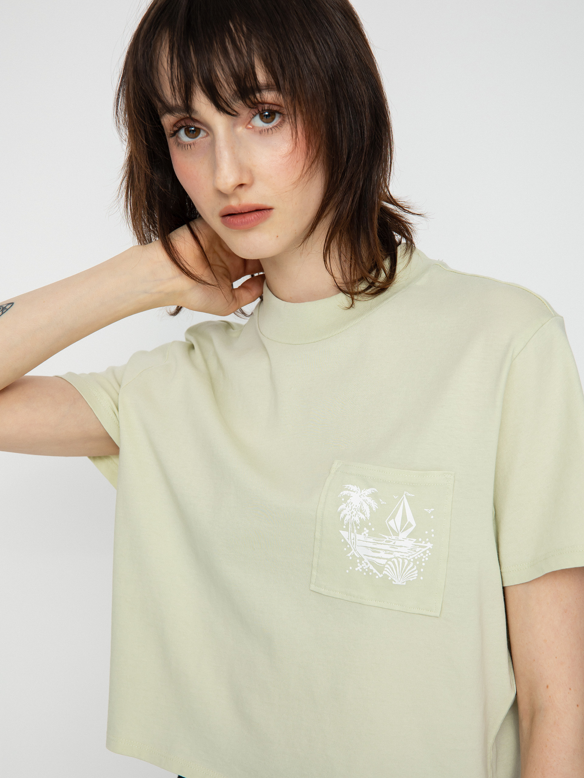 T-shirt Volcom Pocket Dial Wmn (sage)