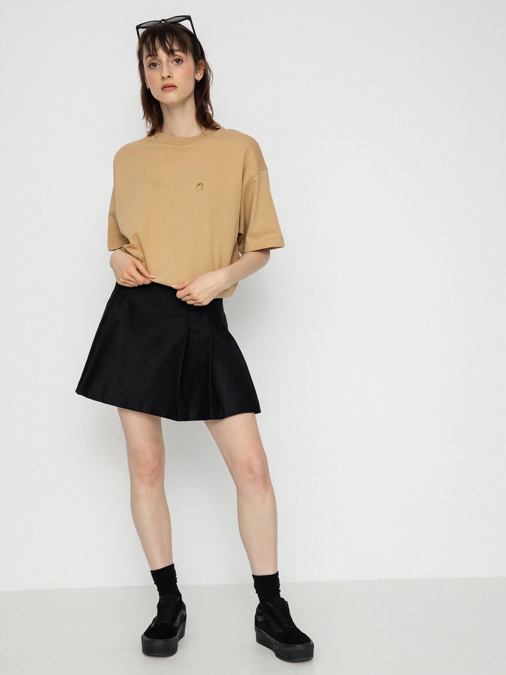 T-shirt Carhartt WIP Chester Wmn (dusty h brown)