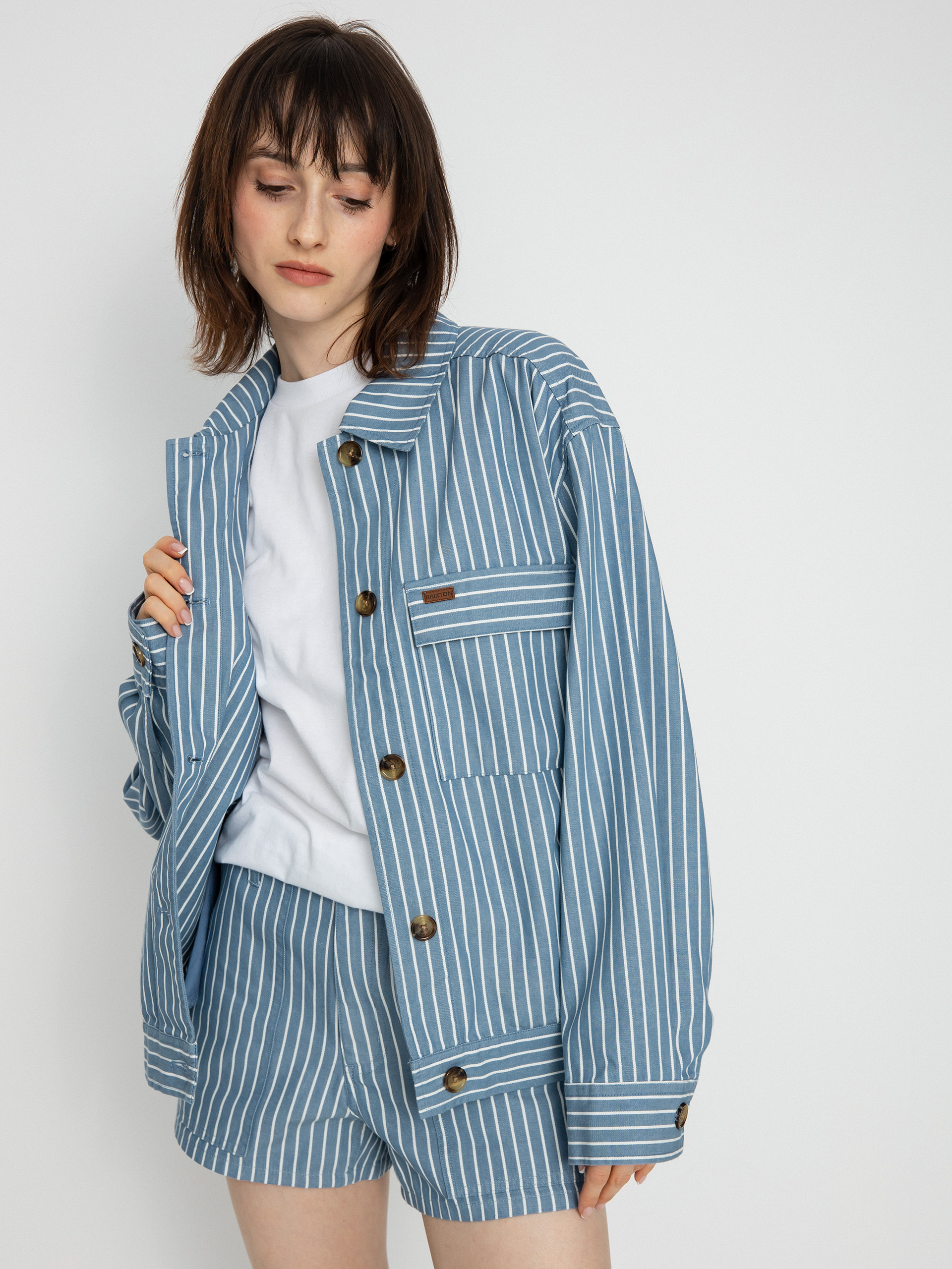 Kurtka Brixton Stark Trucker Wmn (blue heaven)