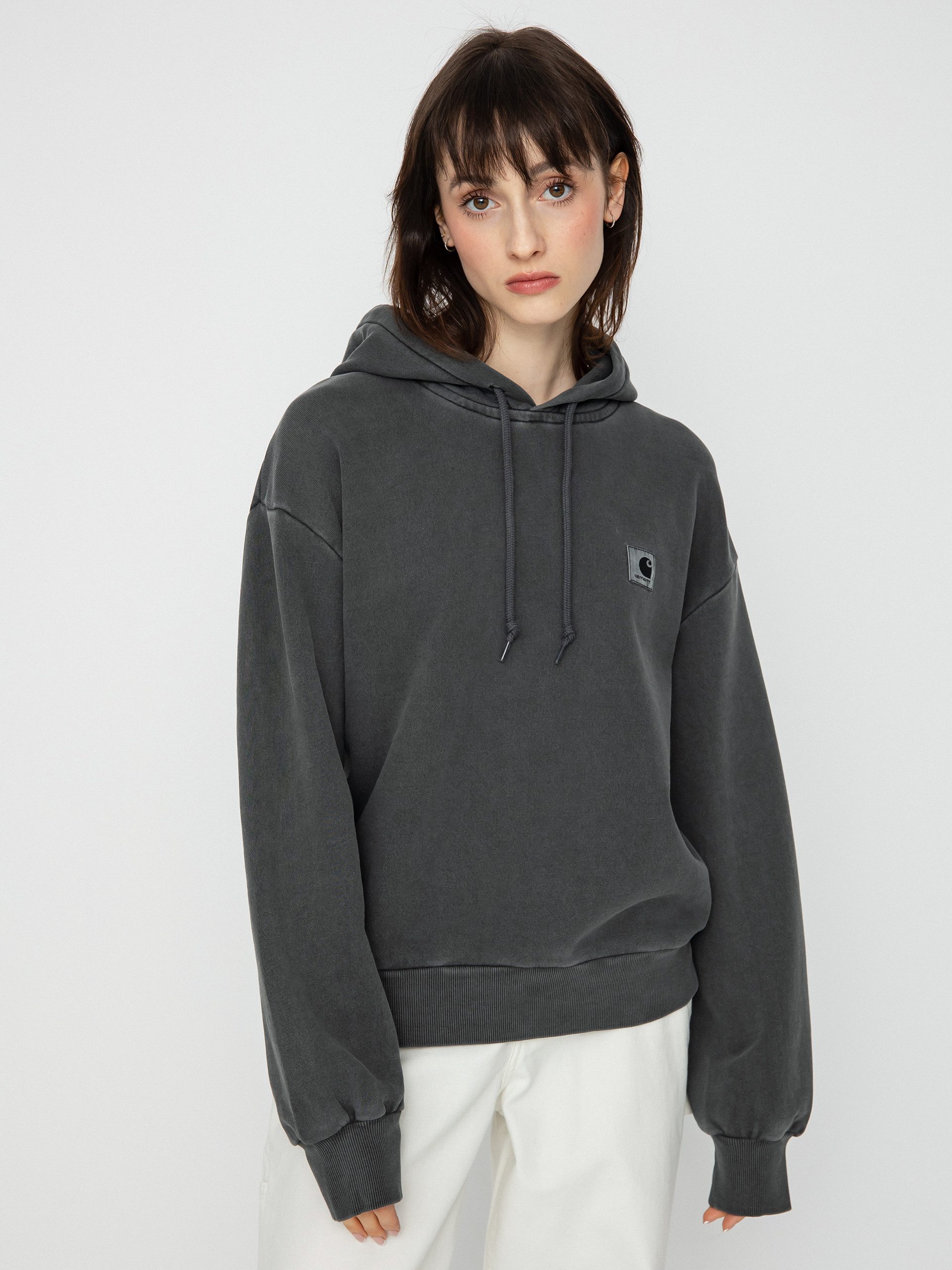 Carhartt WIP Суитшърт с качулка Nelson HD Wmn (black)