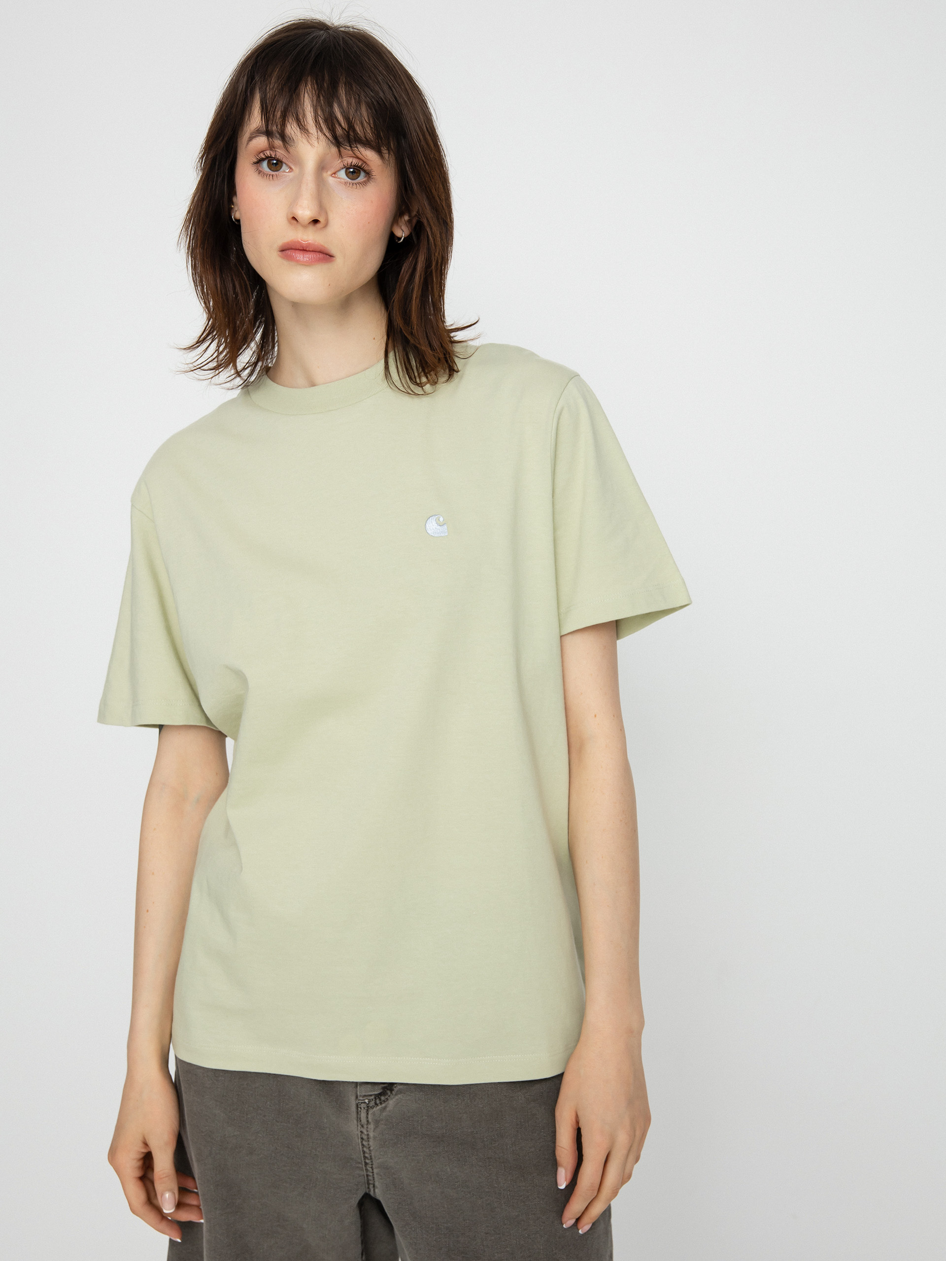 T-shirt Carhartt WIP Casey Wmn (agave/silver)