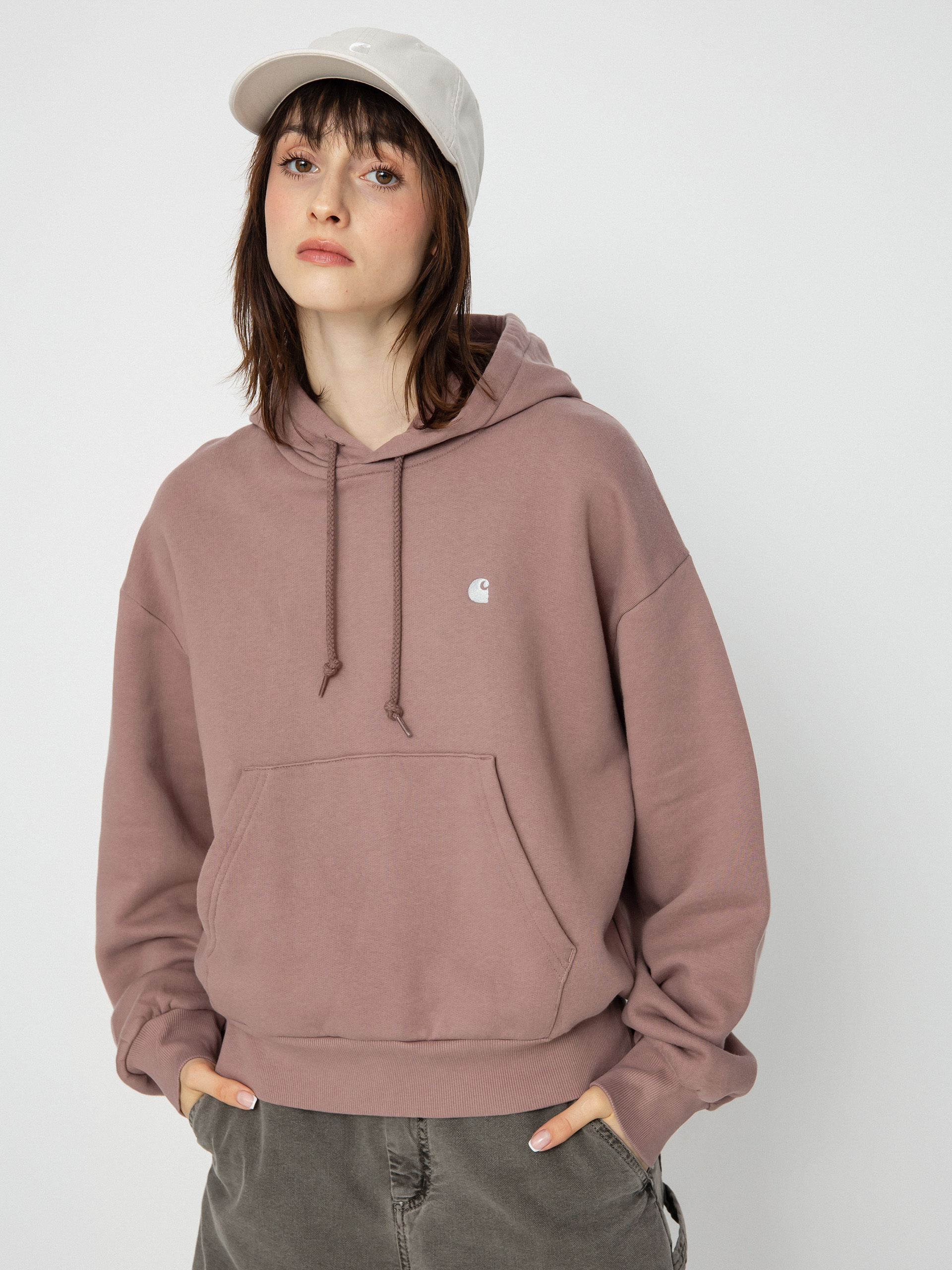 Bluza z kapturem Carhartt WIP Casey HD Wmn (lupinus/silver)