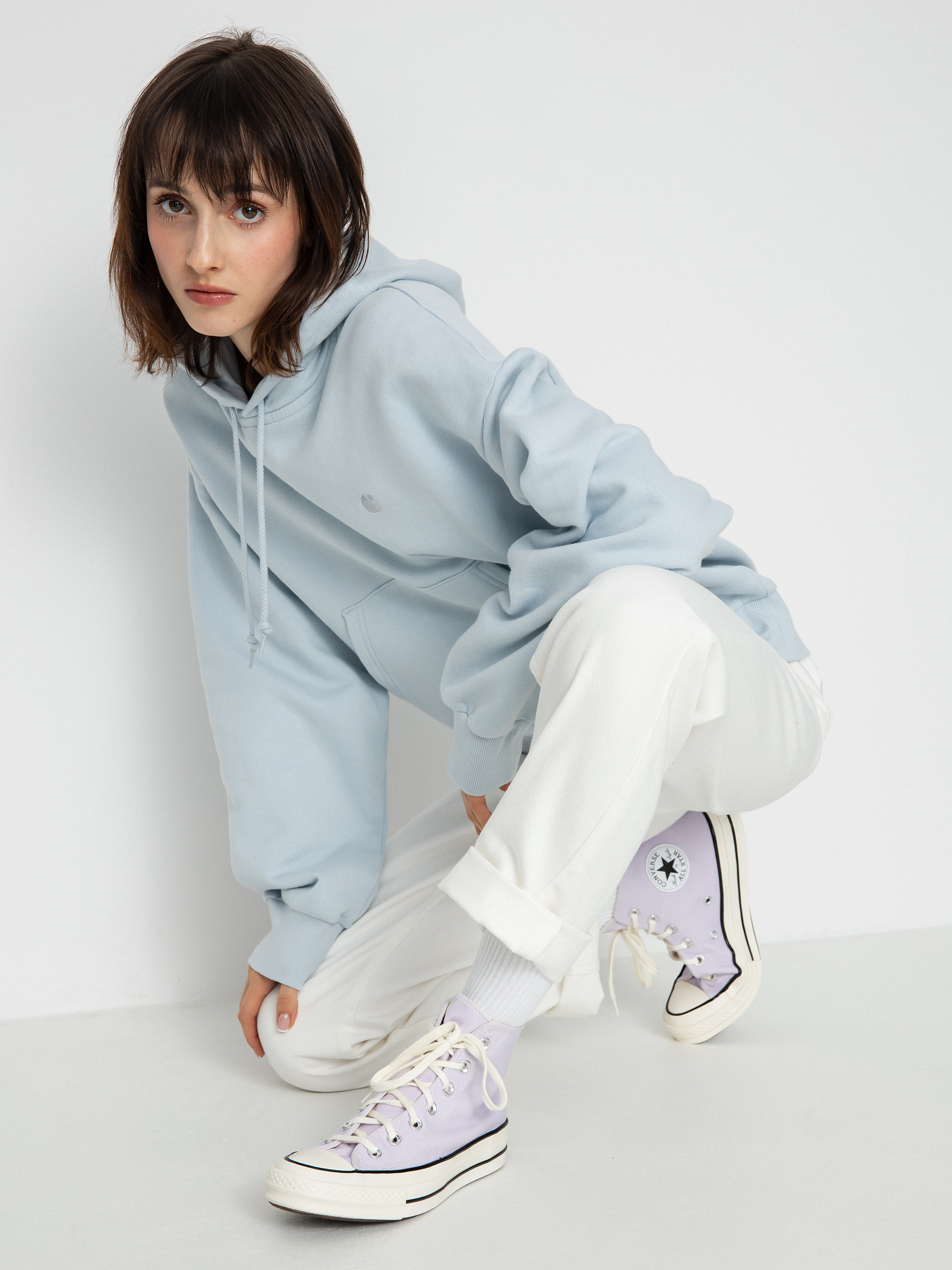 Bluza z kapturem Carhartt WIP Casey HD Wmn (icarus/silver)