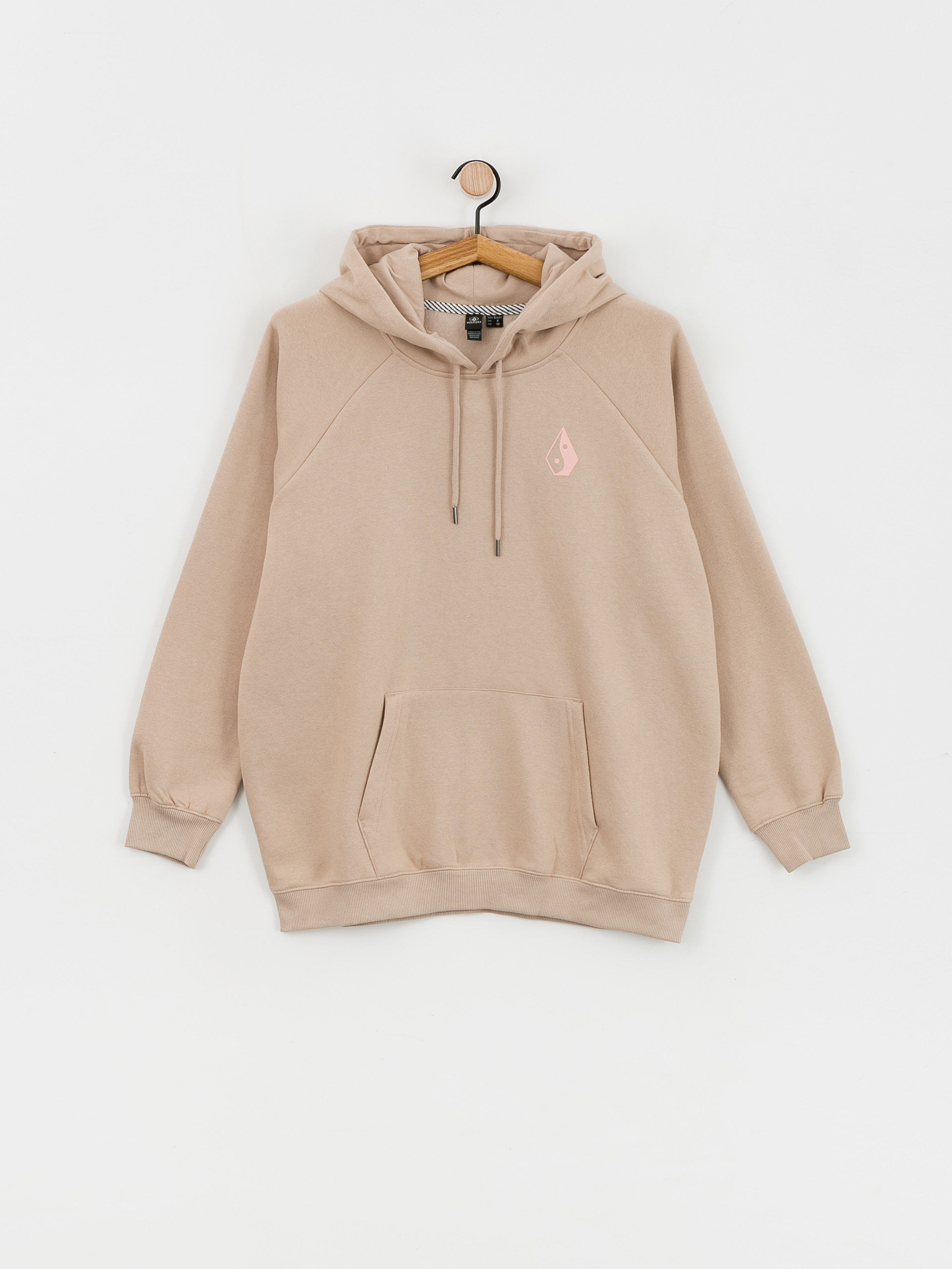 Bluza z kapturem Volcom Truly Stoked Bf HD Wmn (taupe)