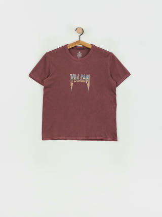 T-shirt Volcom Truly Ringer Wmn (burgundy)