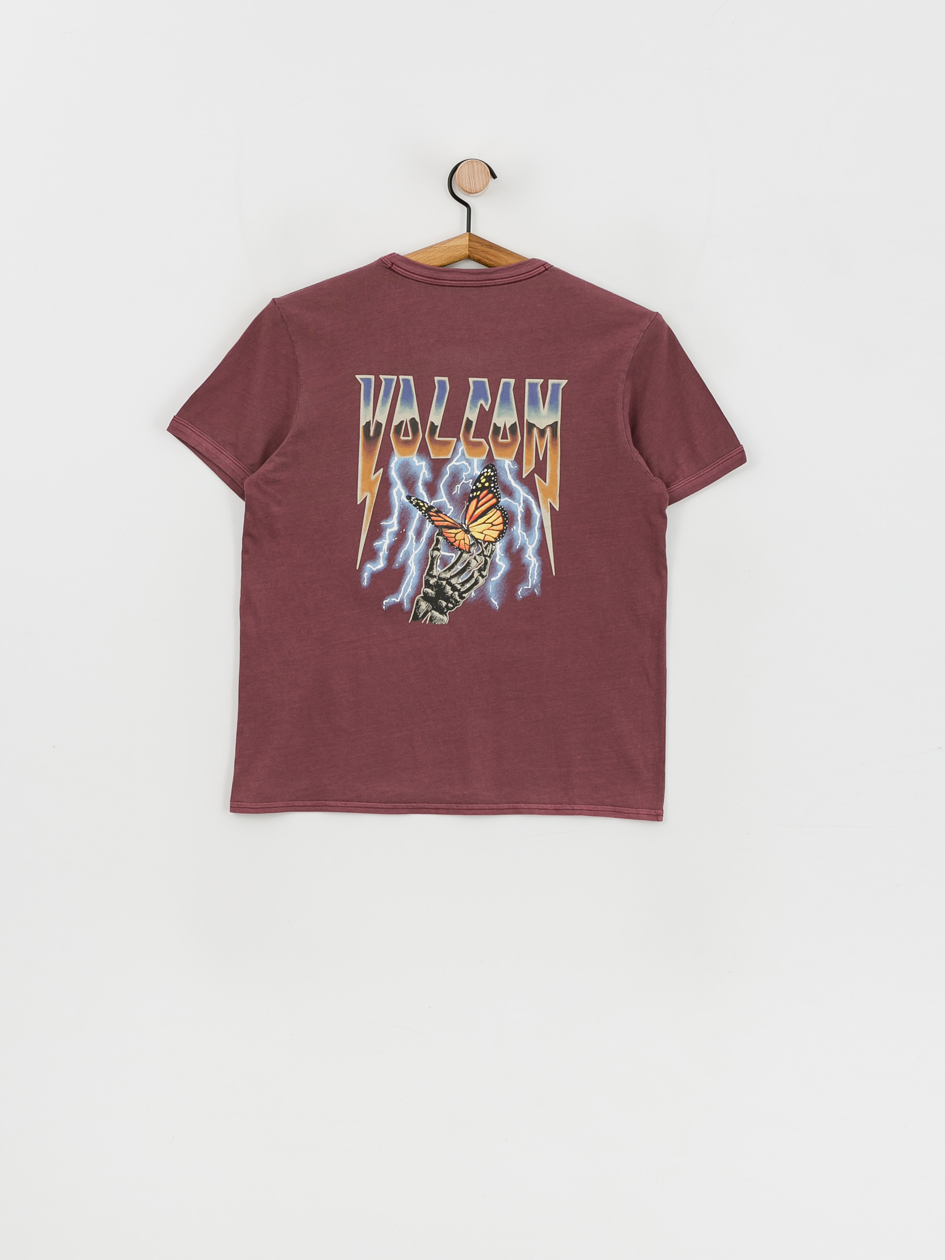T-shirt Volcom Truly Ringer Wmn (burgundy)