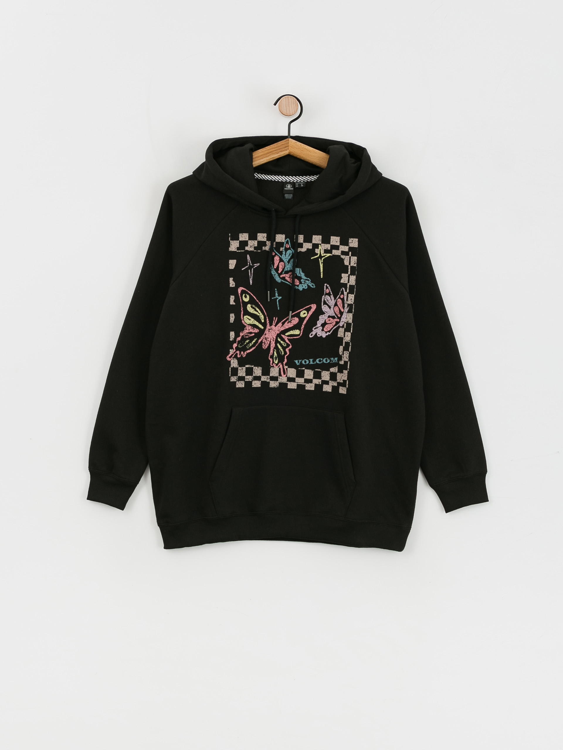 Bluza z kapturem Volcom Truly Stoked Bf HD Wmn (black)