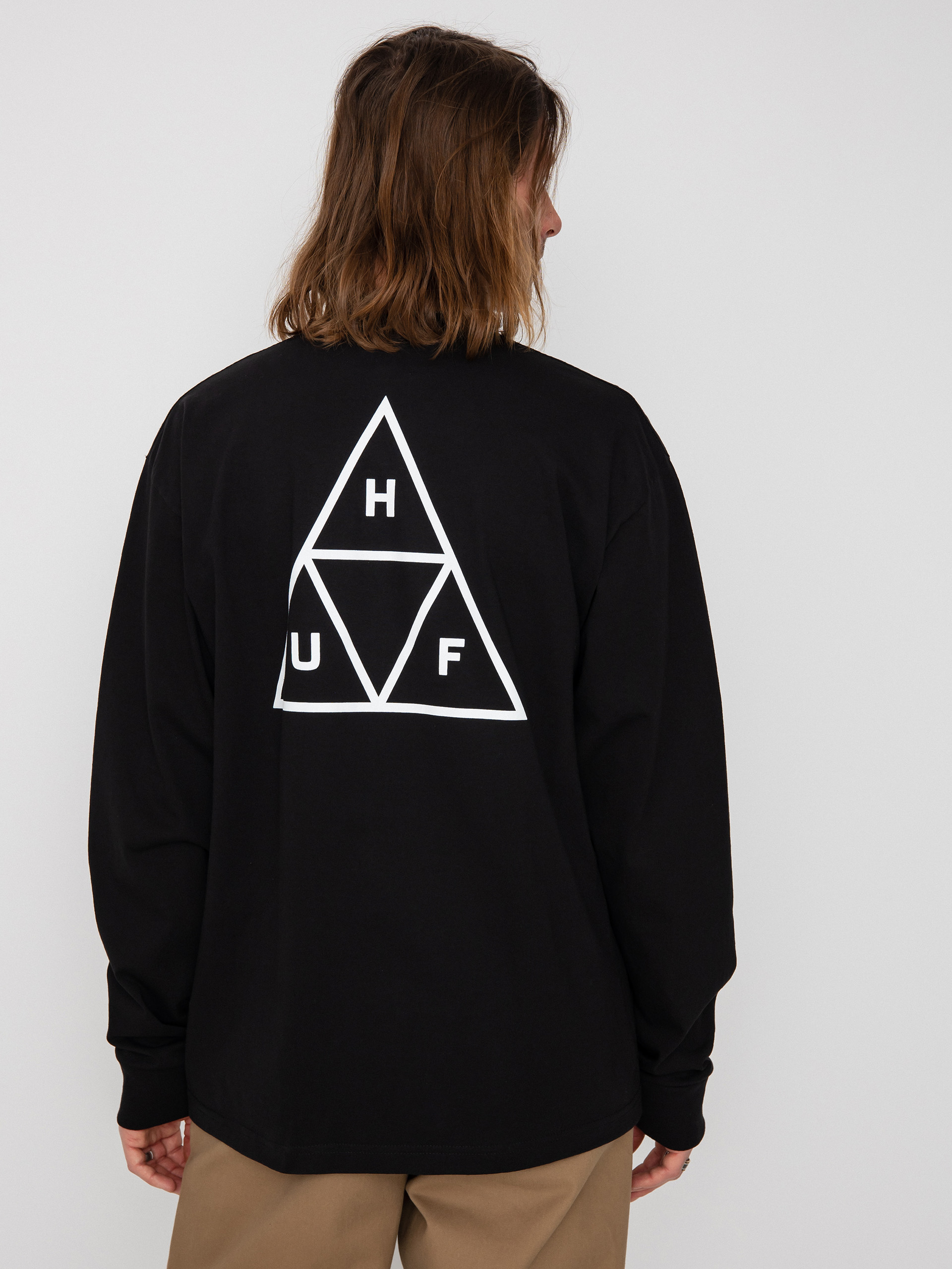 Longsleeve HUF Triple Triangle (black)