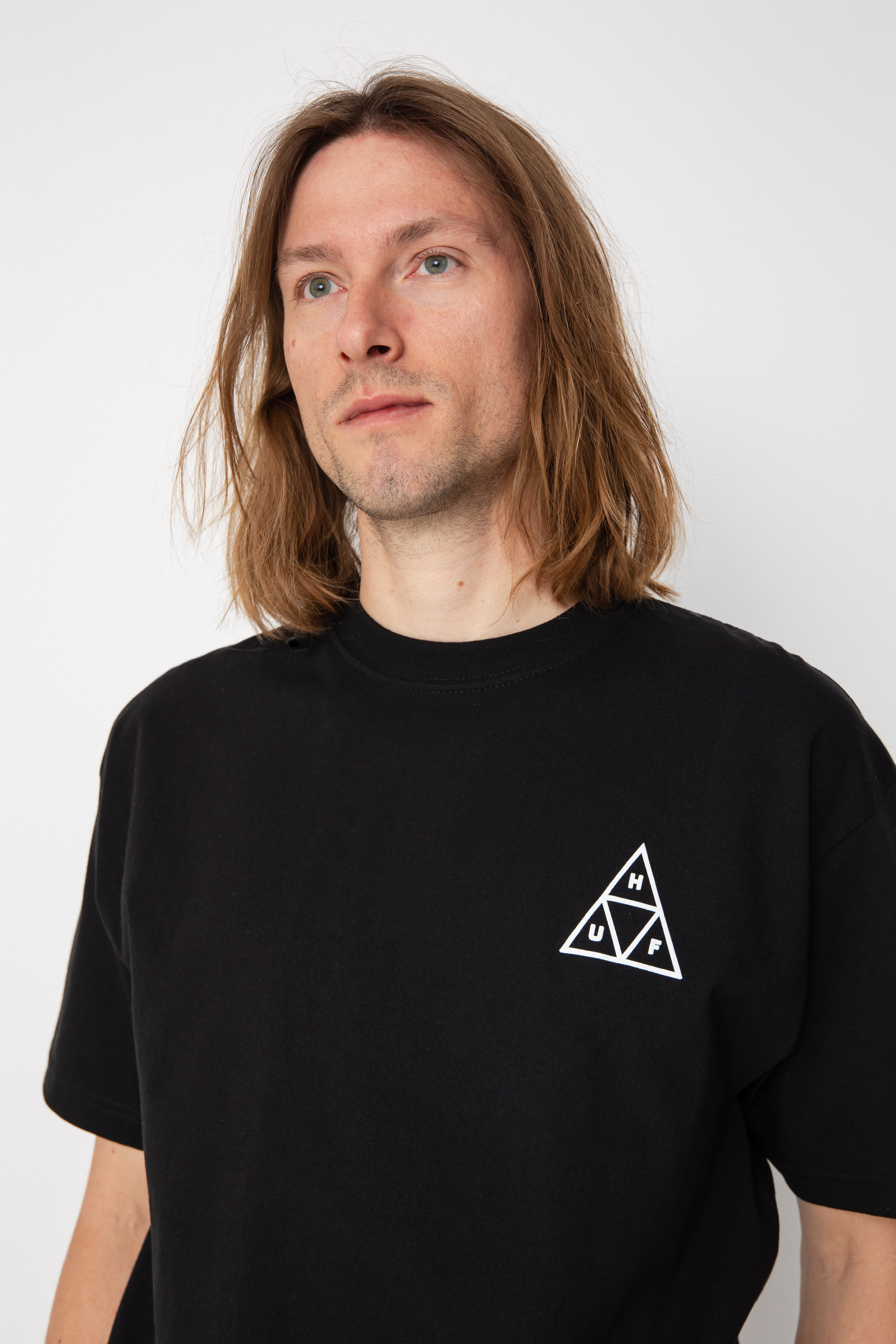 T-shirt HUF Triple Triangle (black)