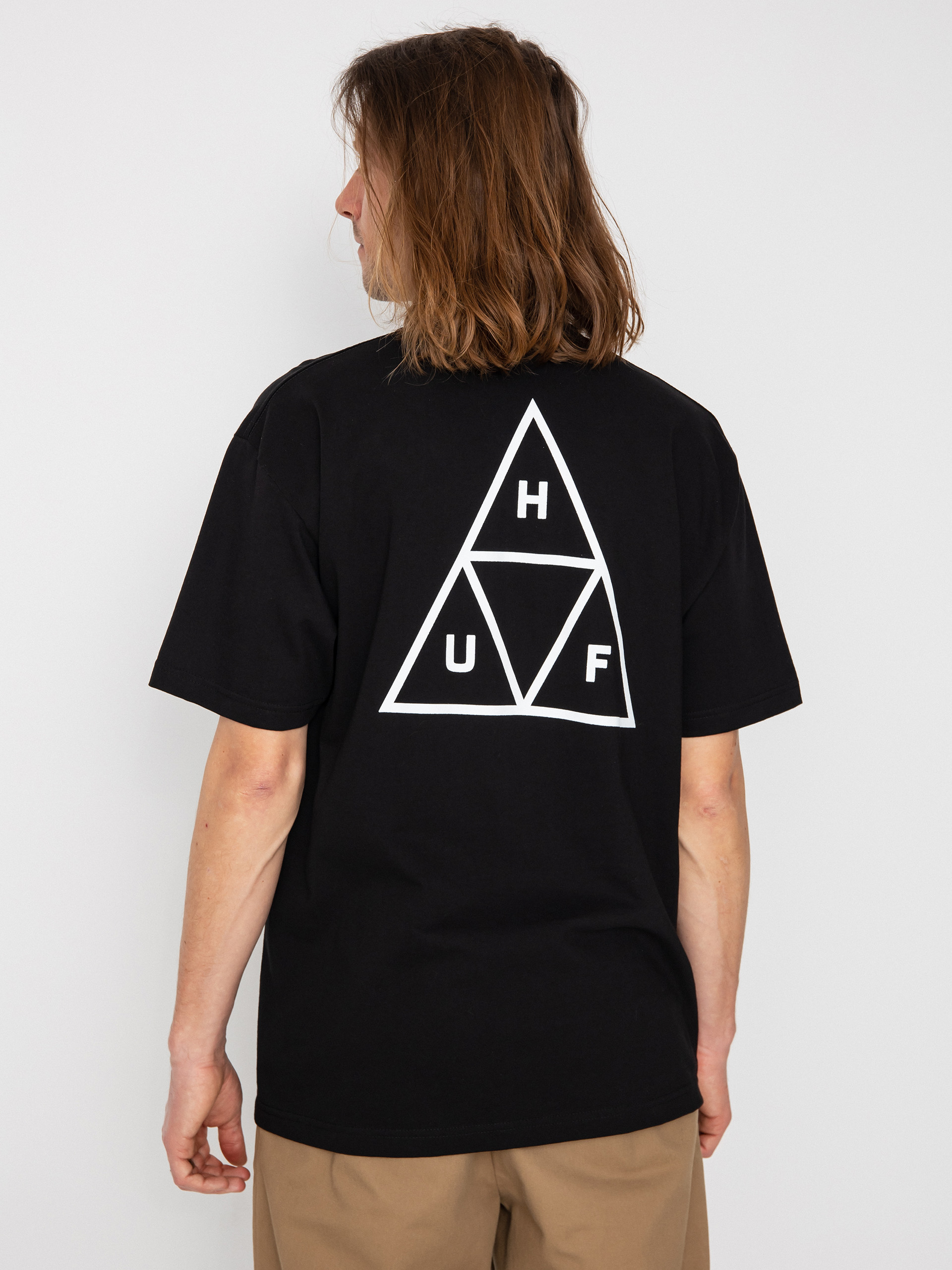 T-shirt HUF Triple Triangle (black)