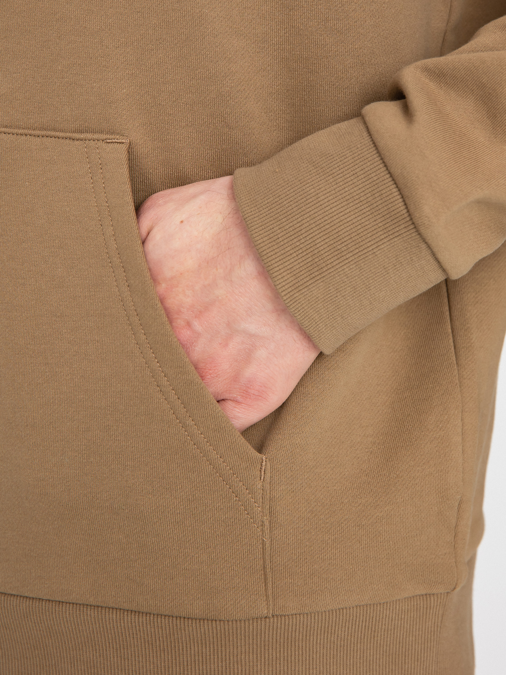 Bluza z kapturem Carhartt WIP Script Embroidery HD (buffalo/white)