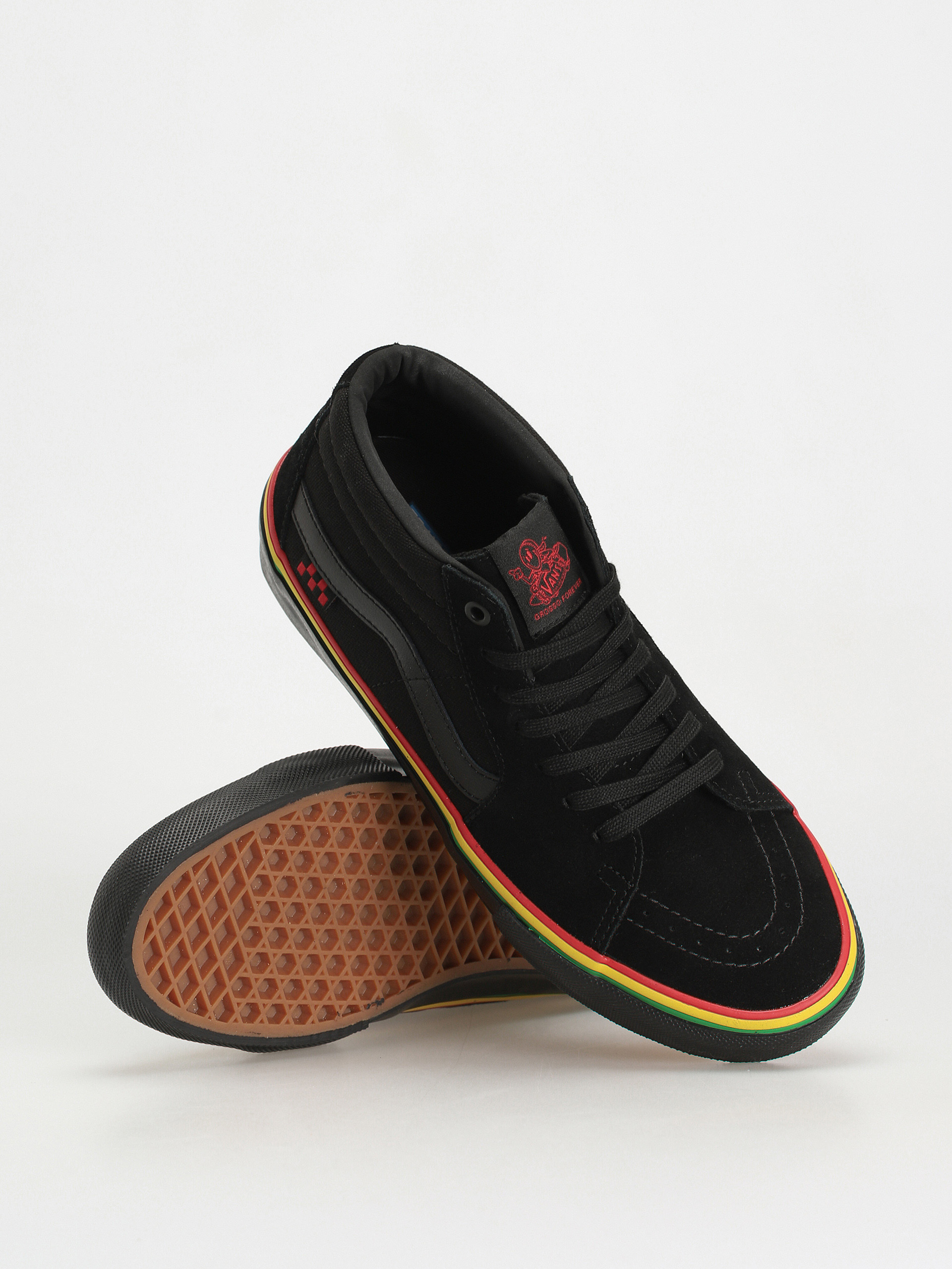 Buty Vans Skate Grosso Mid (rasta black)