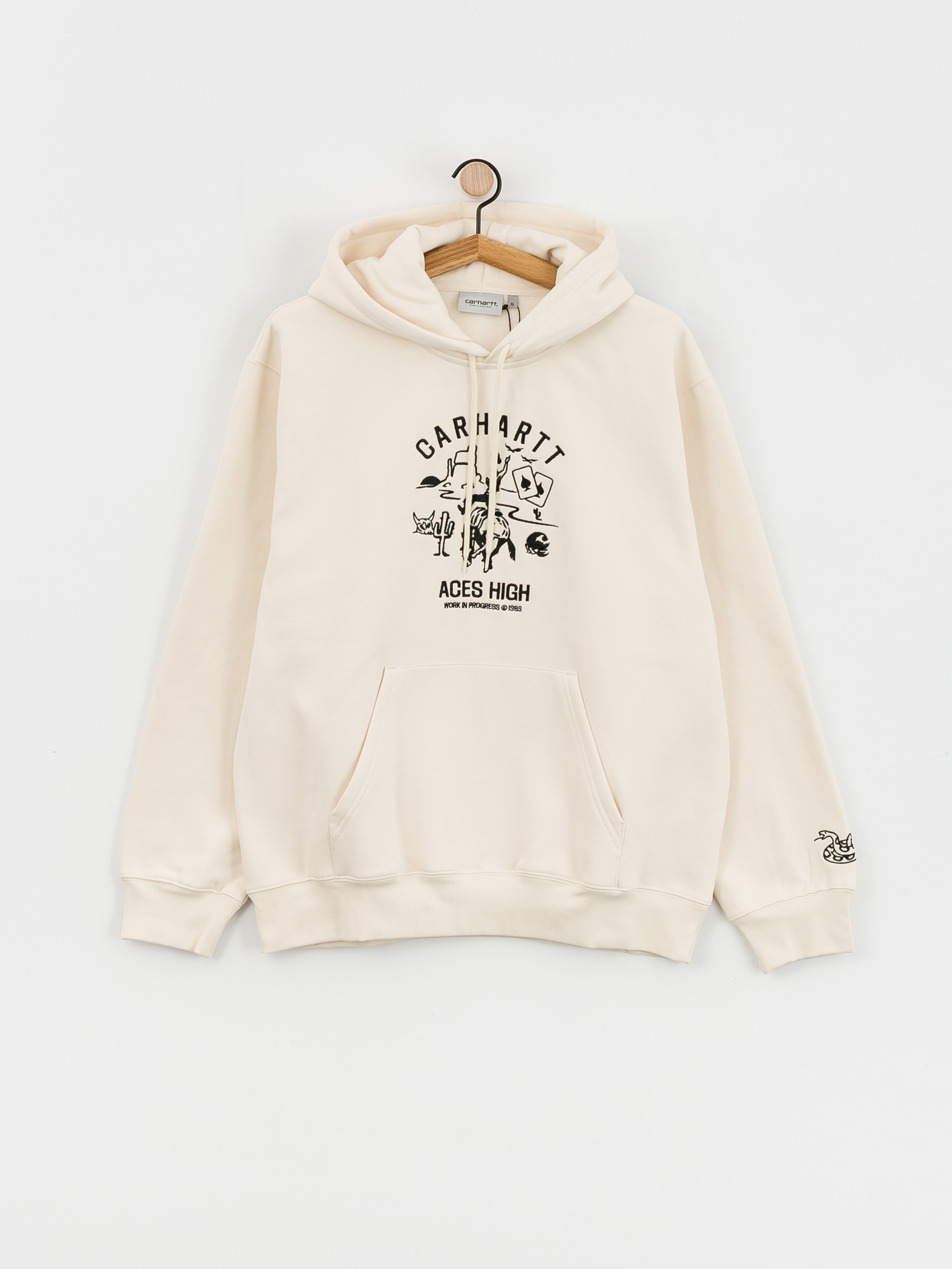 Bluza z kapturem Carhartt WIP Souvenir Valley HD (natural/black)