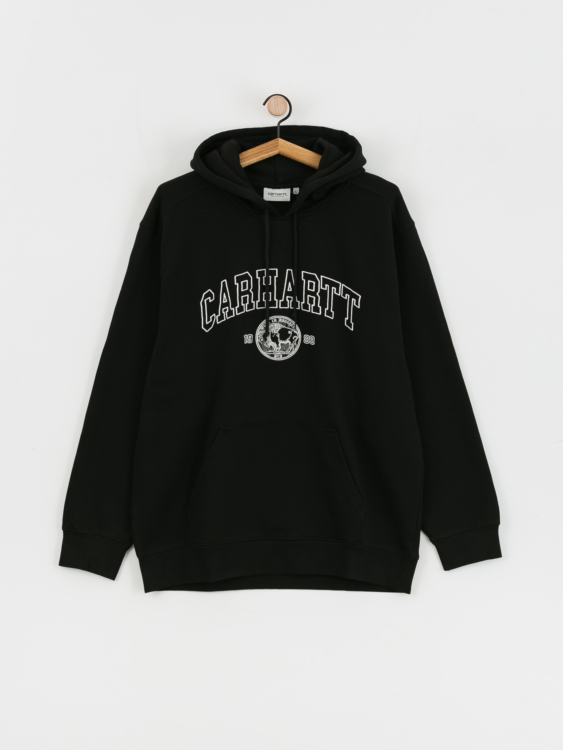 Bluza z kapturem Carhartt WIP Coin HD (black/white)