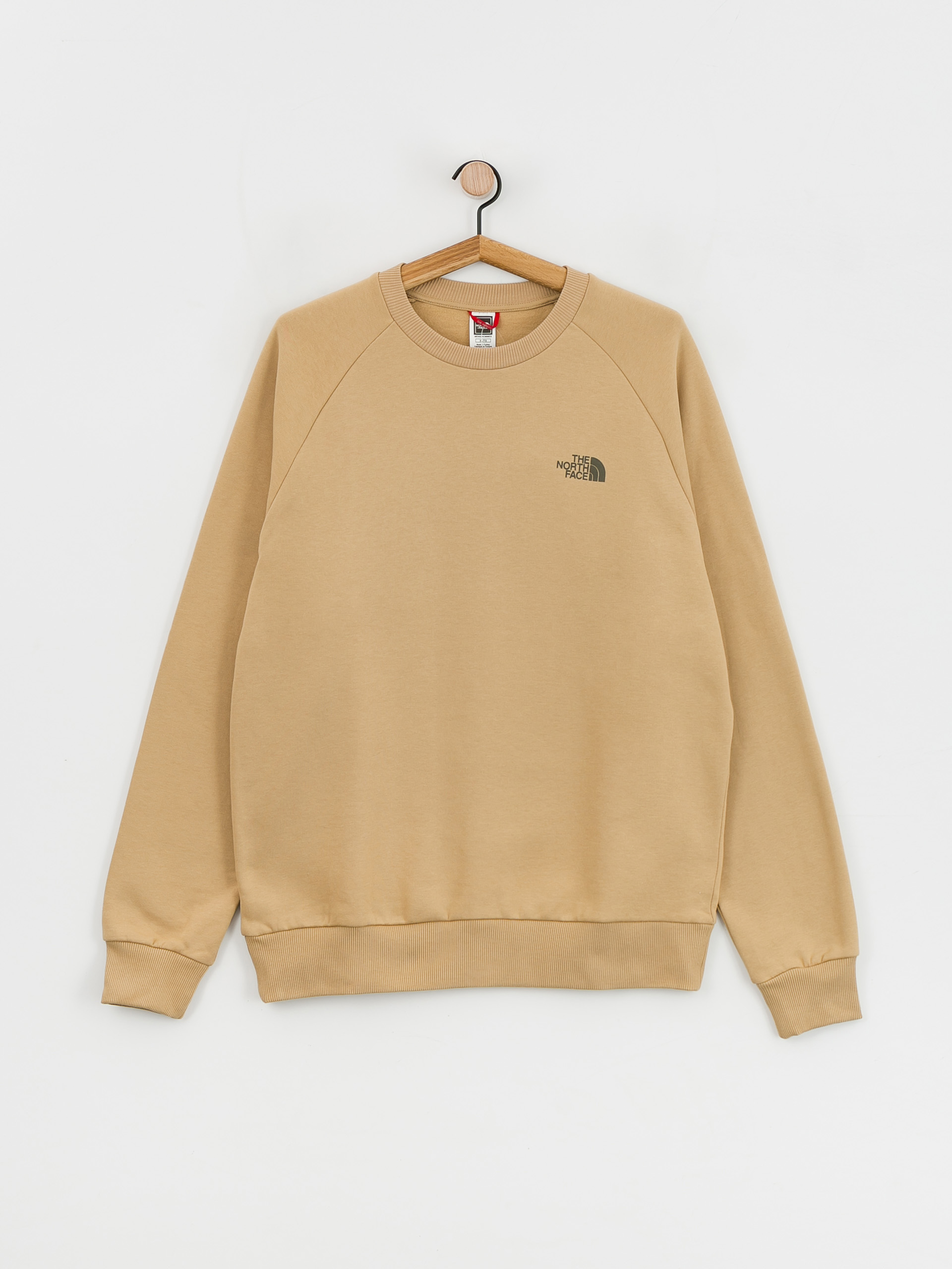 The North Face Суитшърт Raglan Redbox (khaki stone)