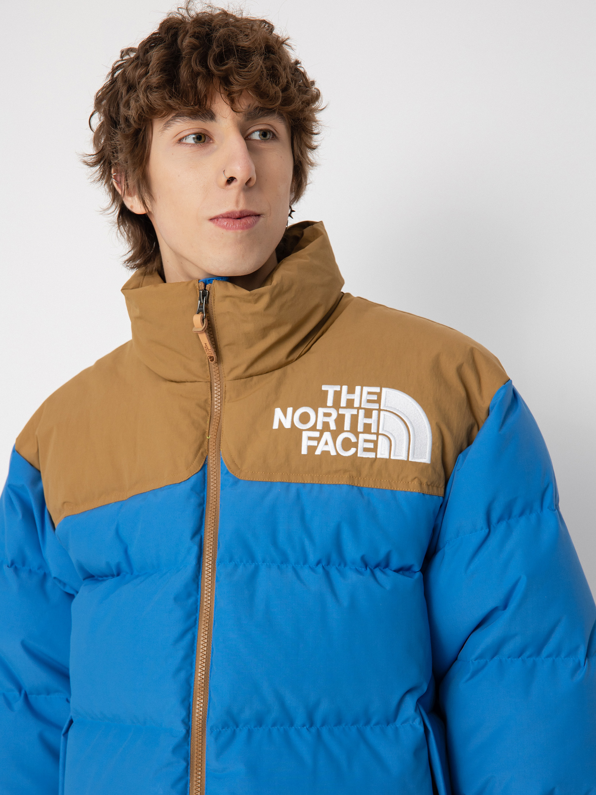 Kurtka The North Face 92 Low-Fi Hi-Tek Nuptse (super sonic blue/utility brown)