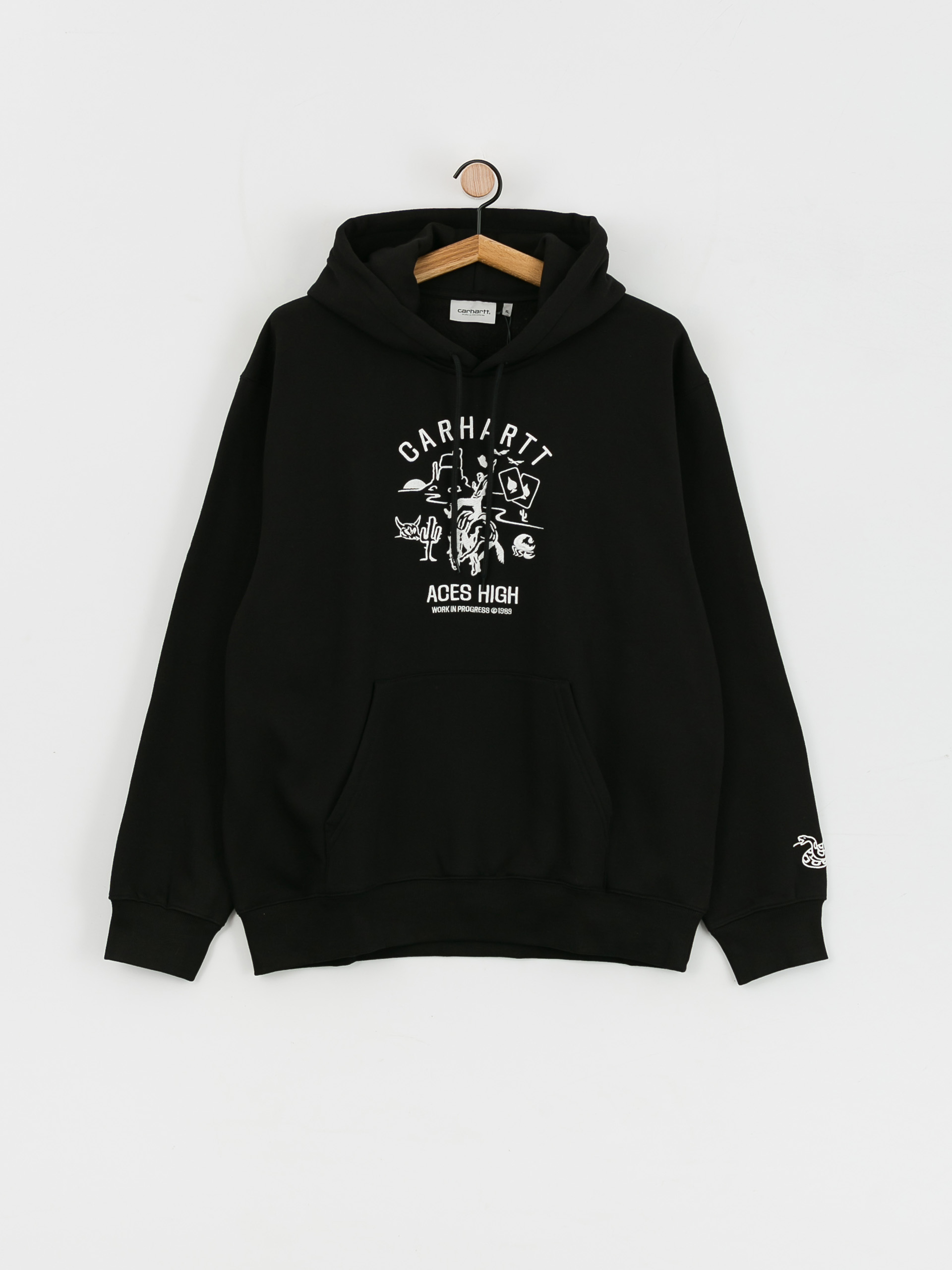 Bluza z kapturem Carhartt WIP Souvenir Valley HD (black/wax)