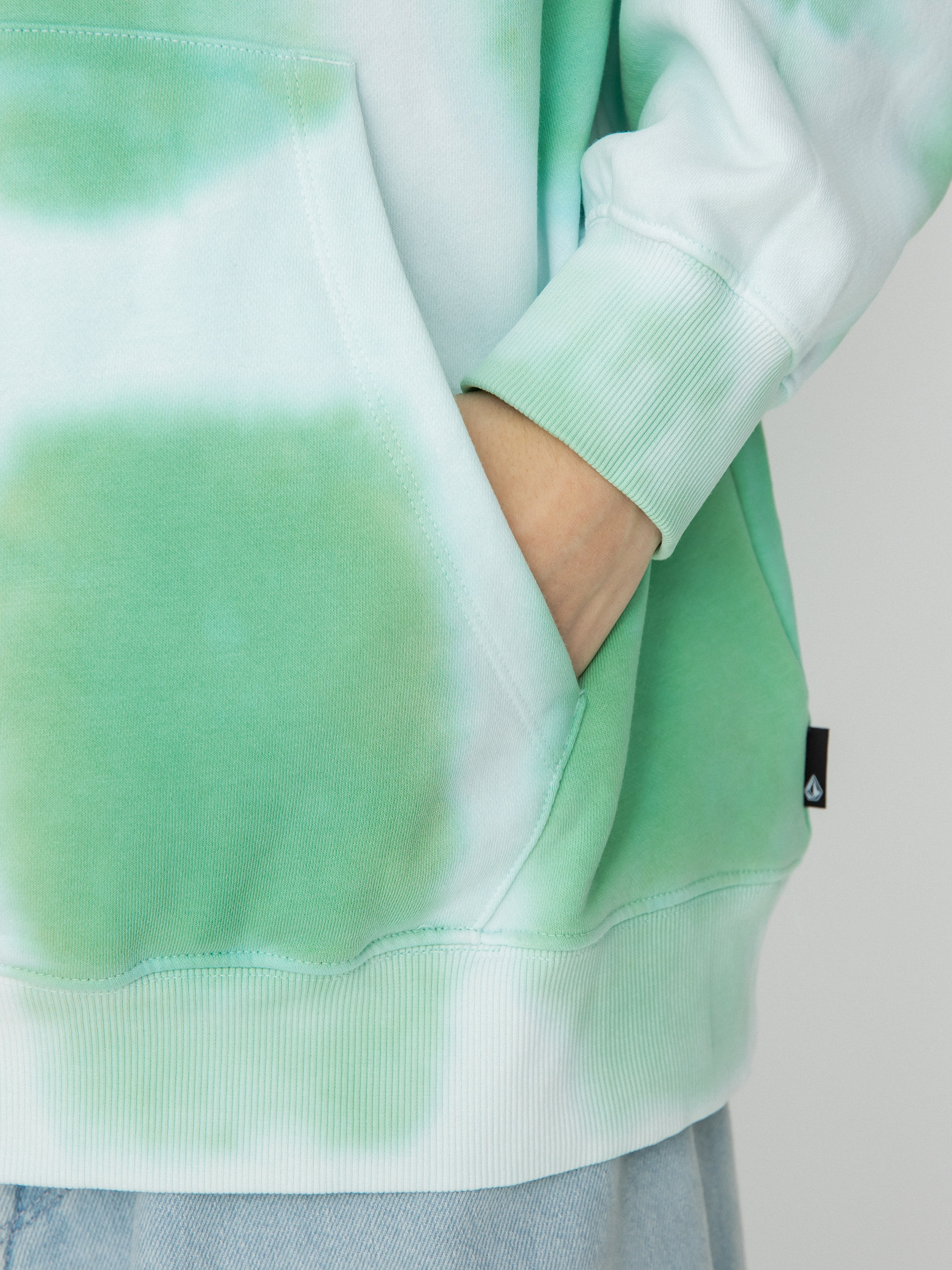 Bluza z kapturem Volcom Trippin Dye HD (bottle green)