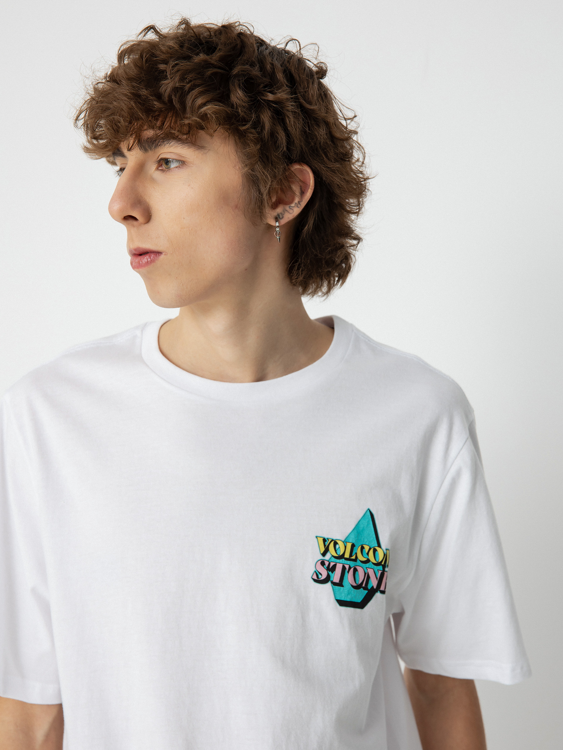 T-shirt Volcom Stript (white)