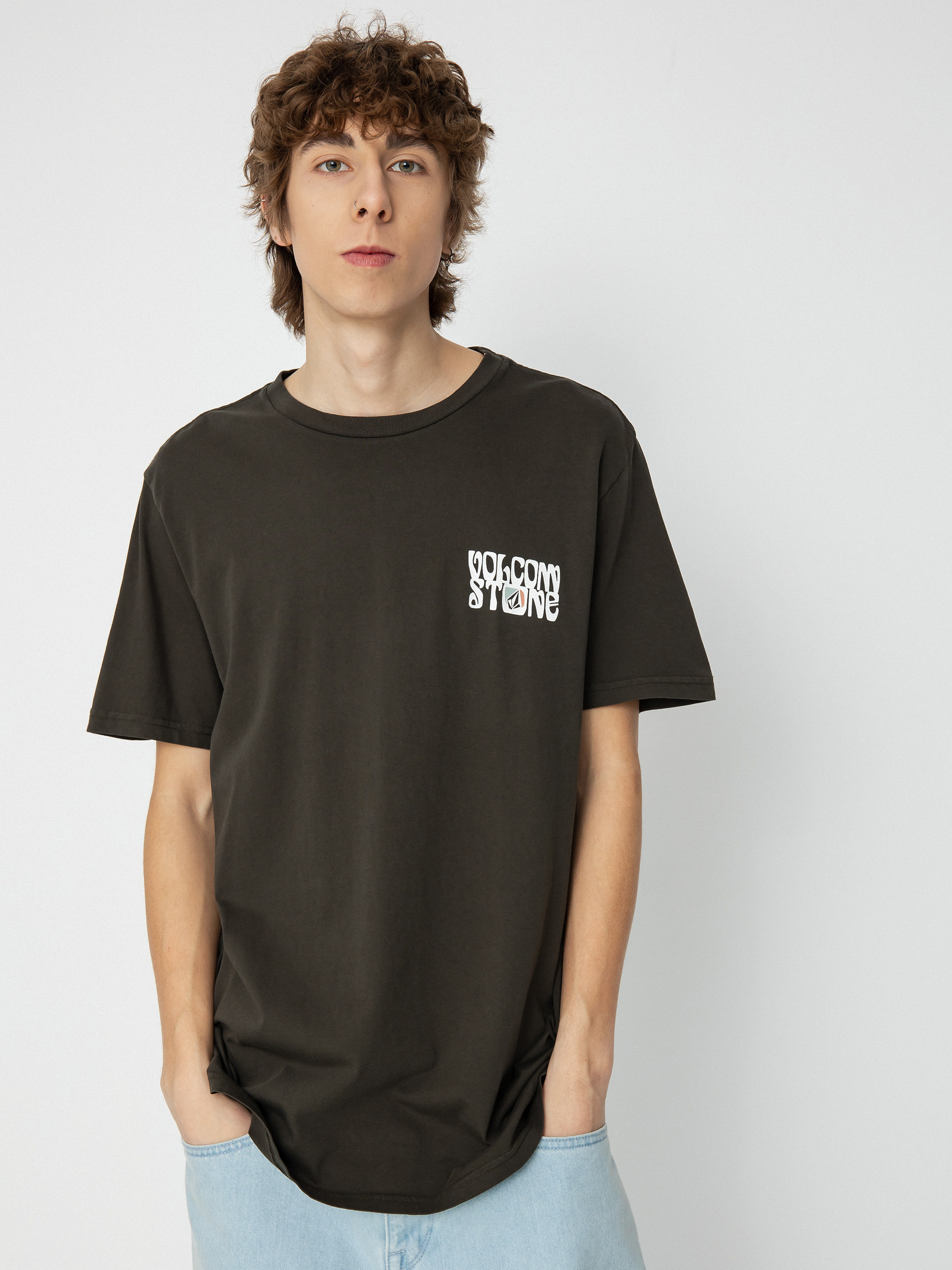 T-shirt Volcom Feline (rinsed black)