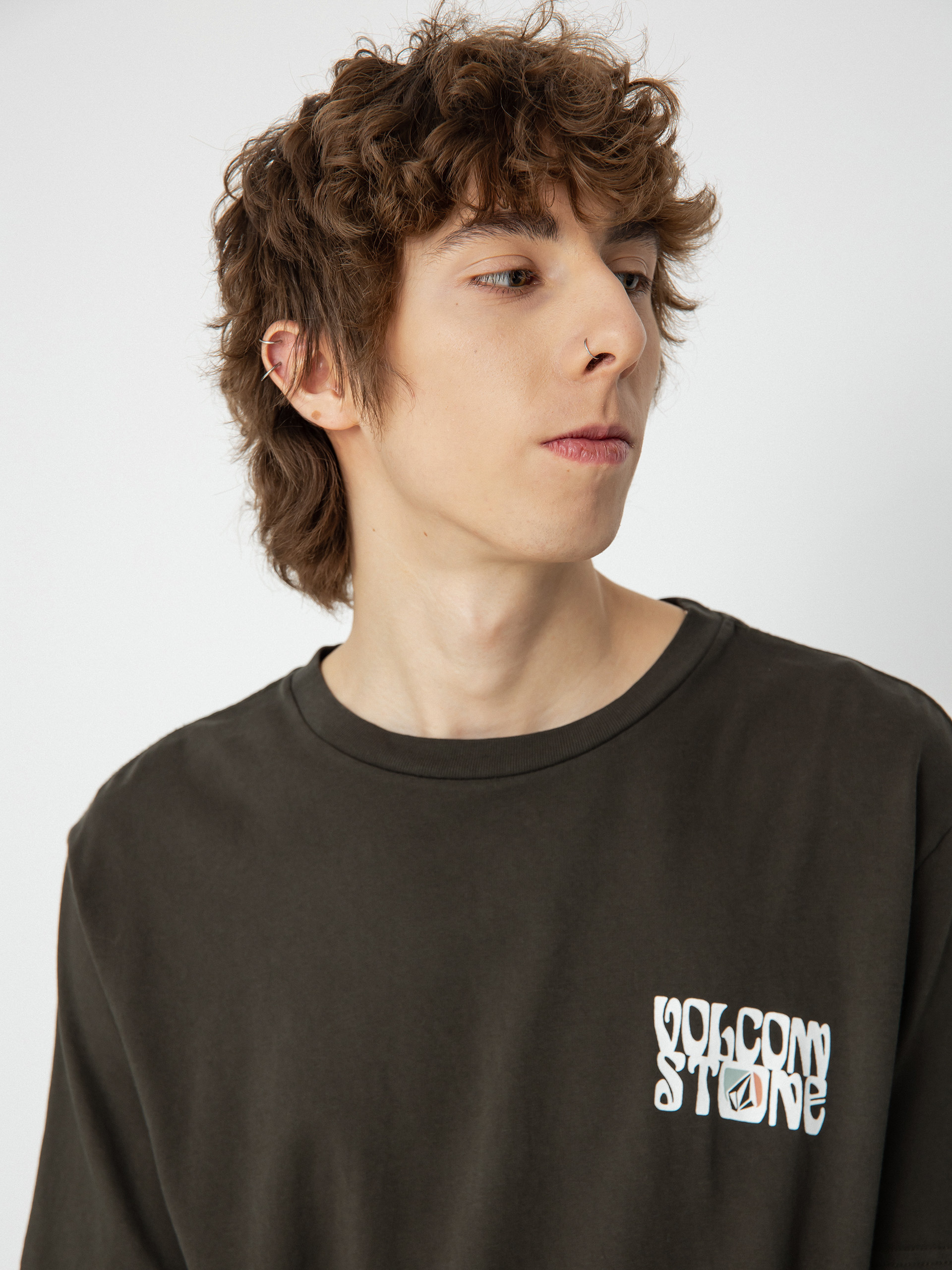 T-shirt Volcom Feline (rinsed black)