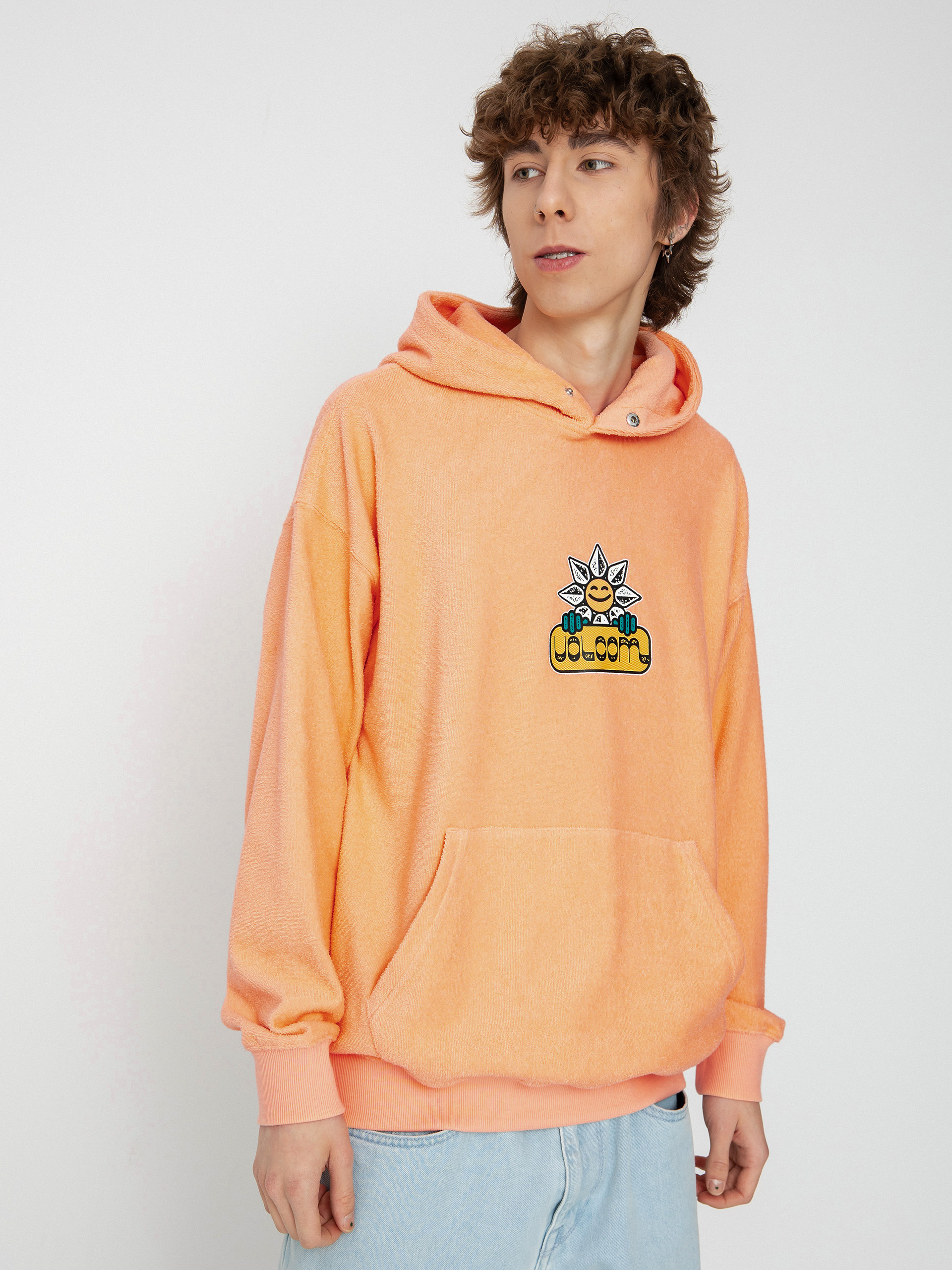 Bluza z kapturem Volcom Chillhood HD (peach bud)