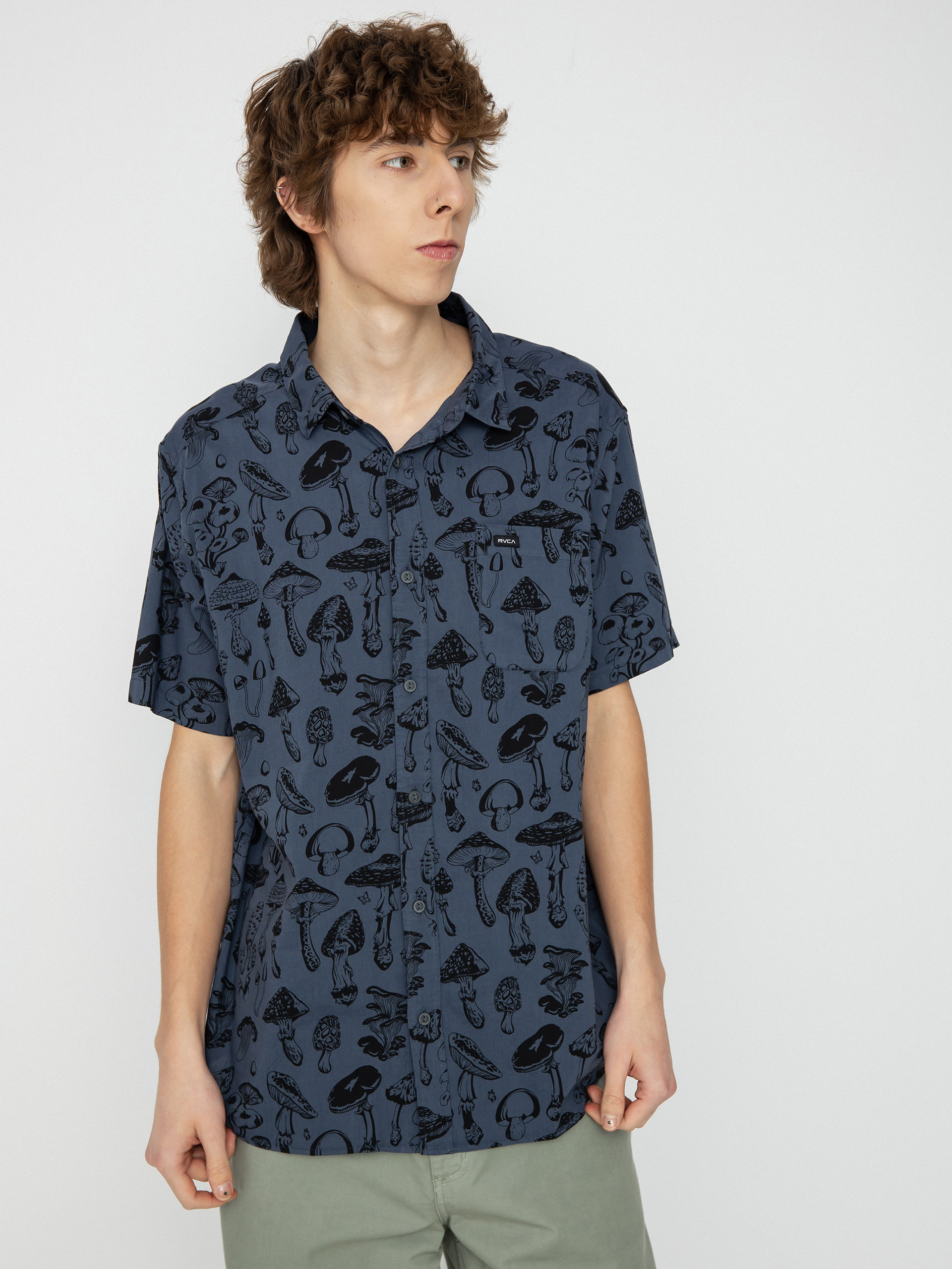 Koszula RVCA Matus Mushroom (moody blue)