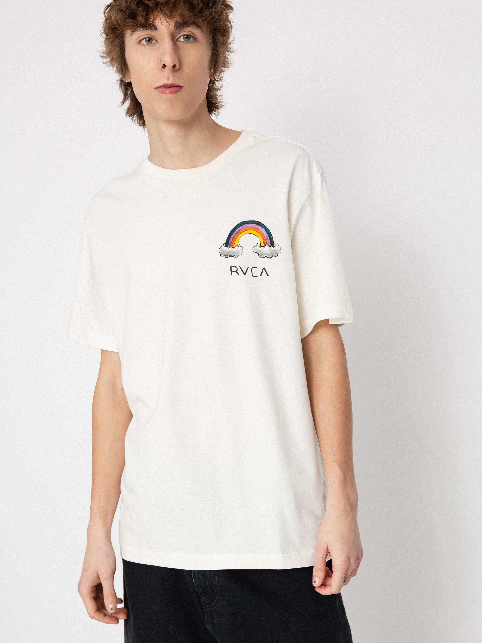 T-shirt RVCA Rainbow Connection (antique white)