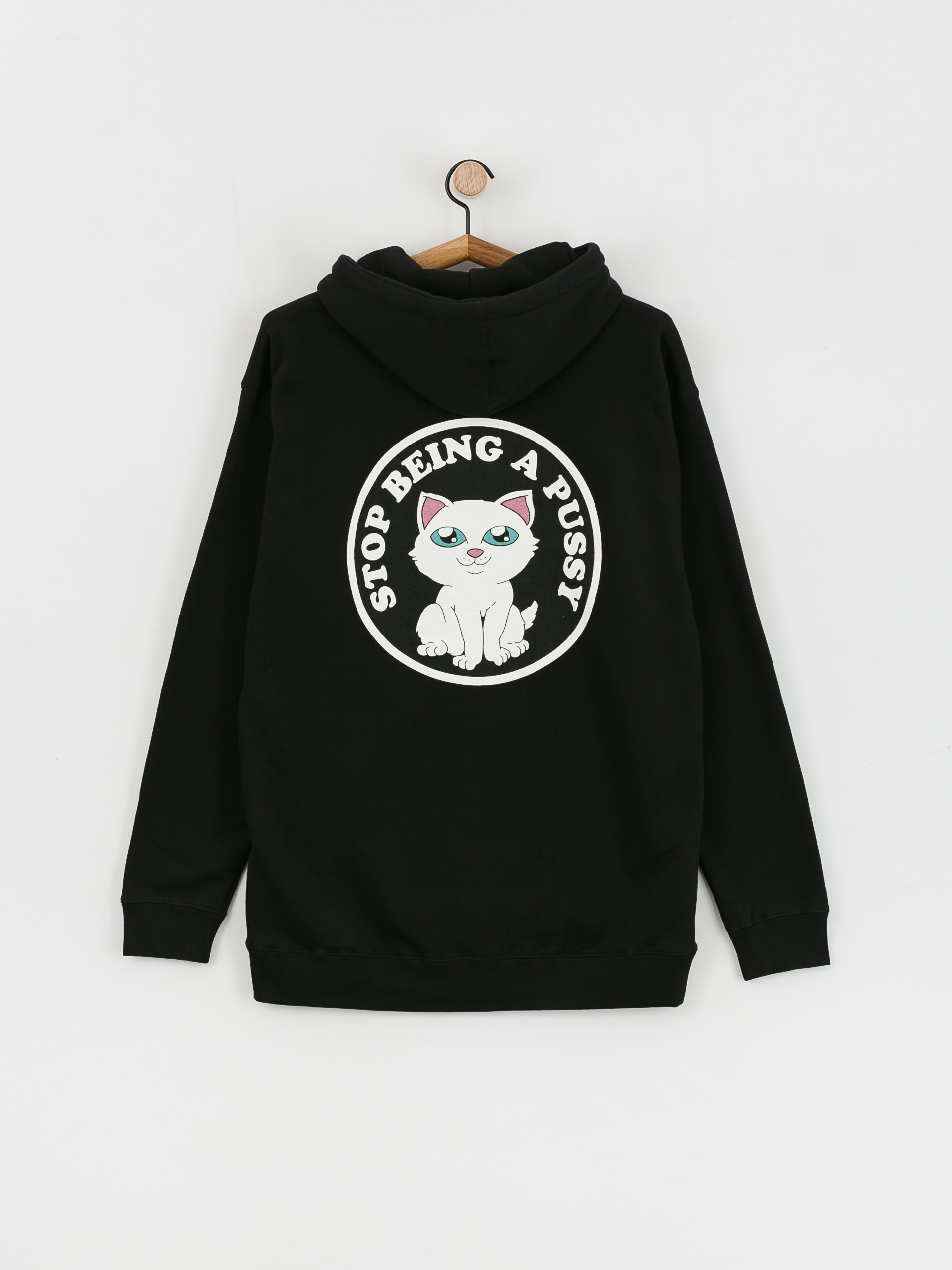 Bluza z kapturem RipNDip Stop Being A Pussy HD (black)