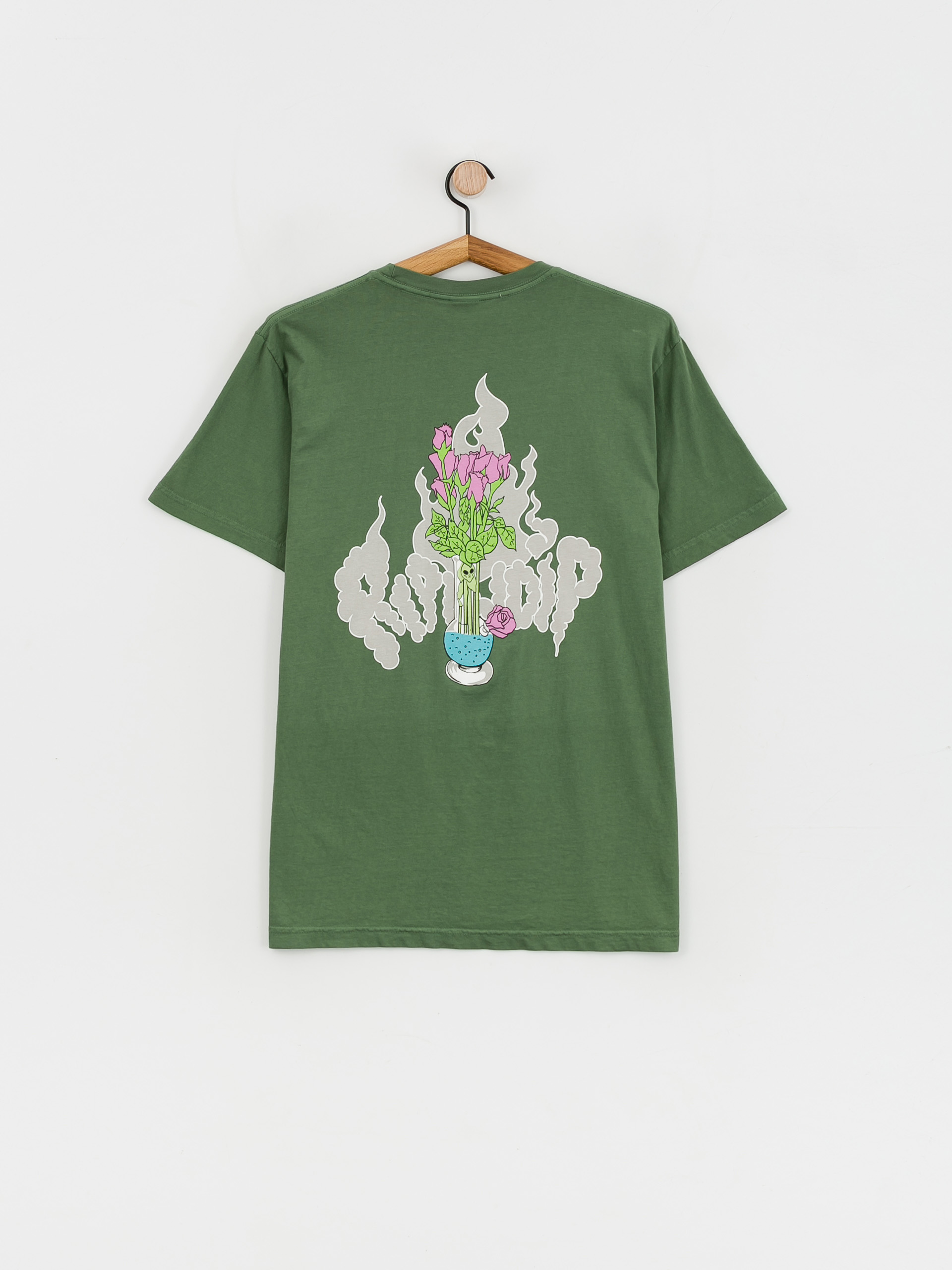 T-shirt RipNDip Flower Vase (olive)