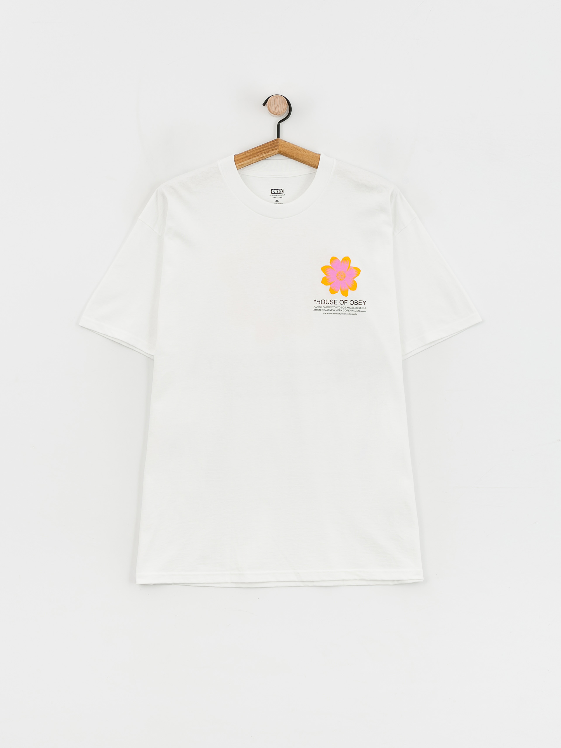 T-shirt OBEY House Of Obey Flower (white)