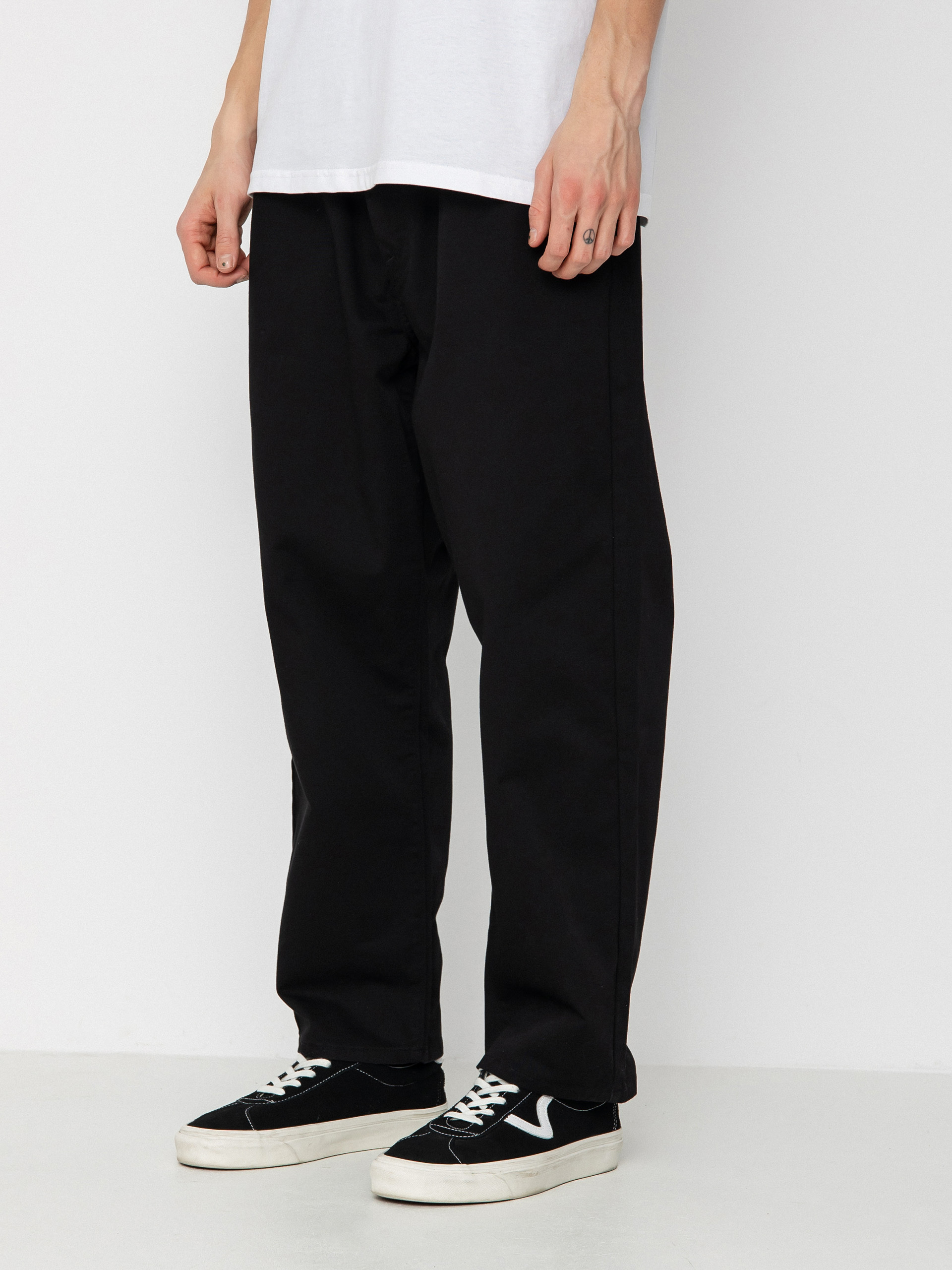 Spodnie Volcom Pleated Loose Tapered Chino (black)