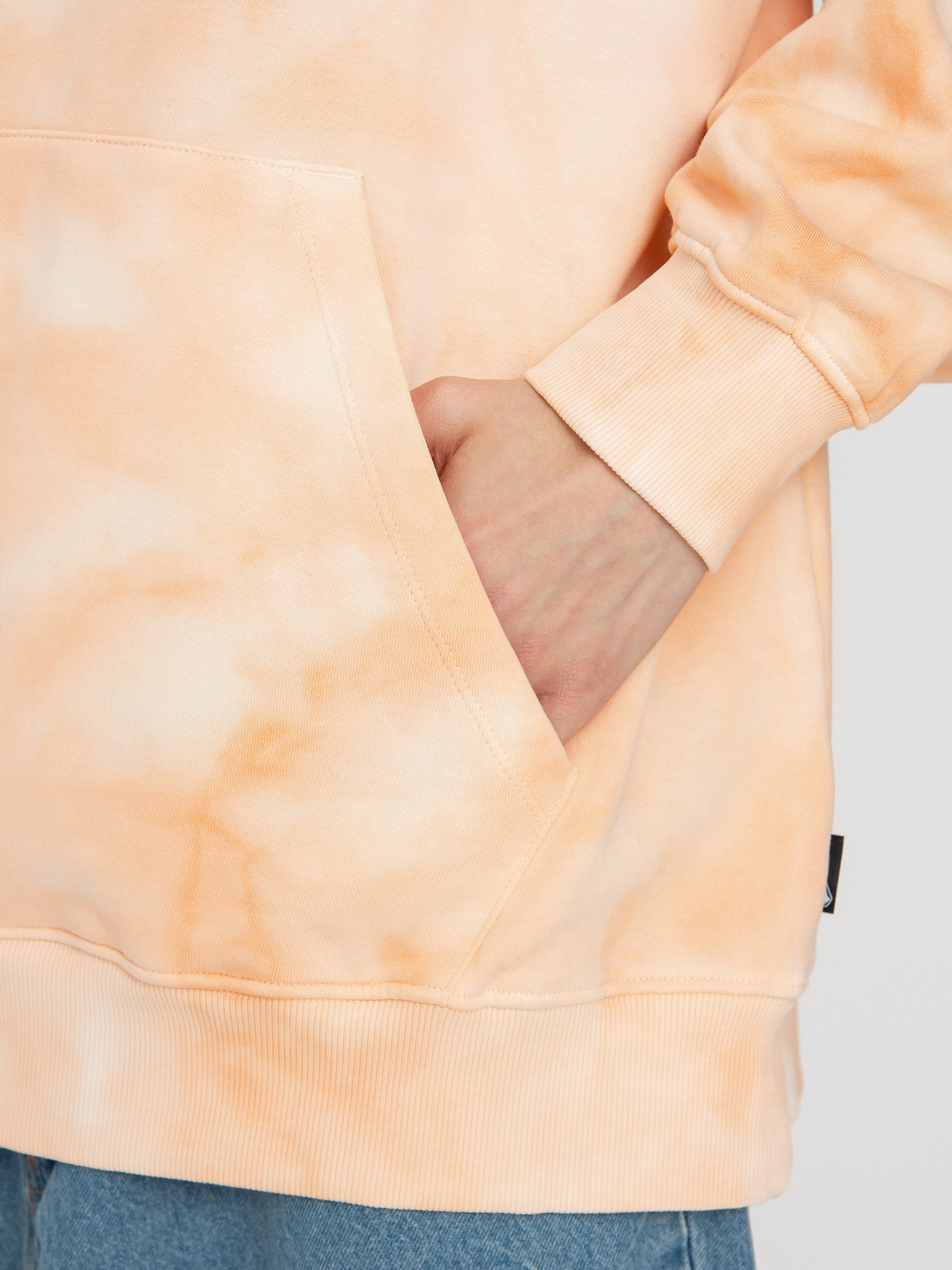 Bluza z kapturem Volcom Trippin Dye HD (peach bud)