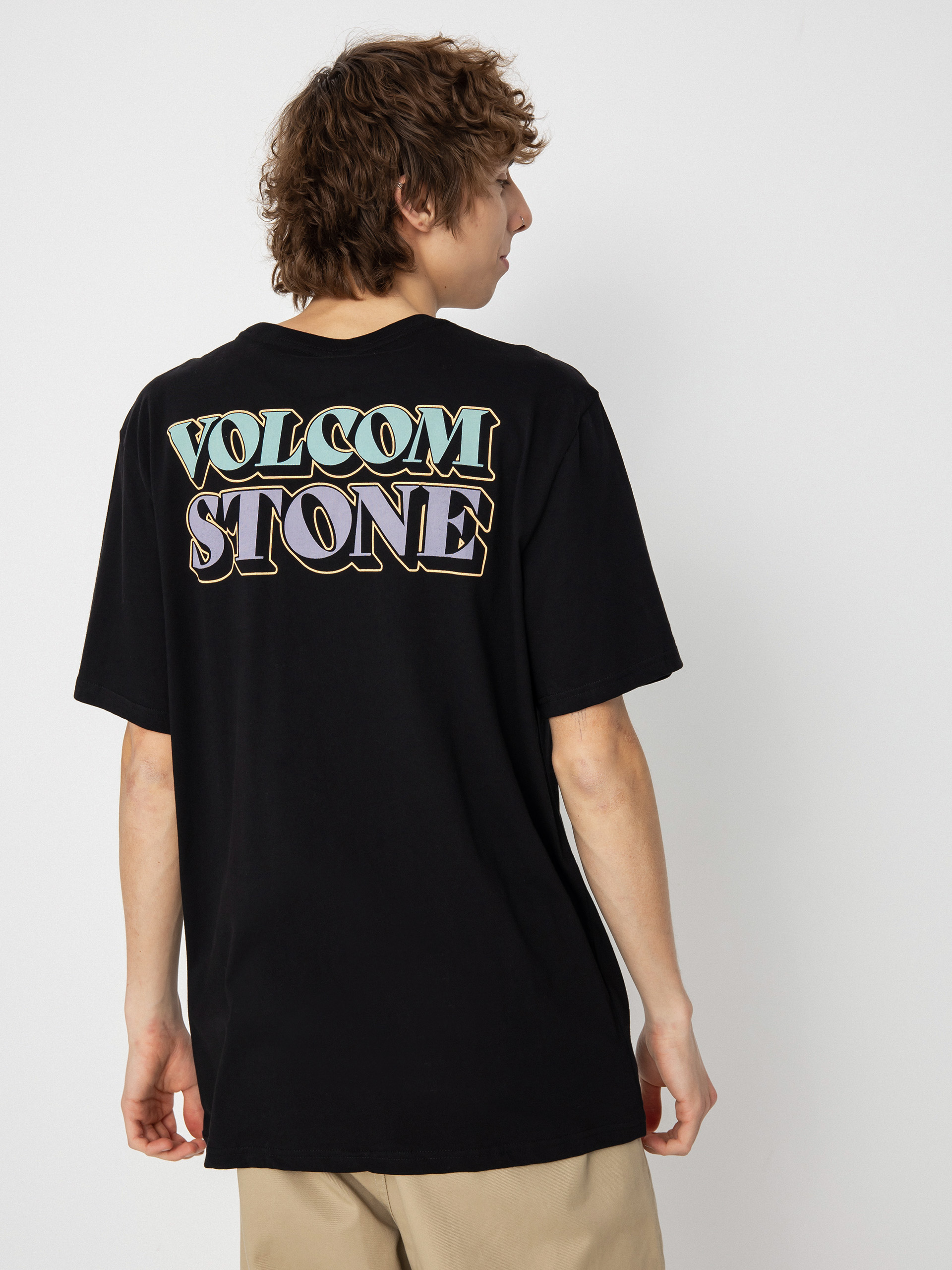 T-shirt Volcom Stript (black)