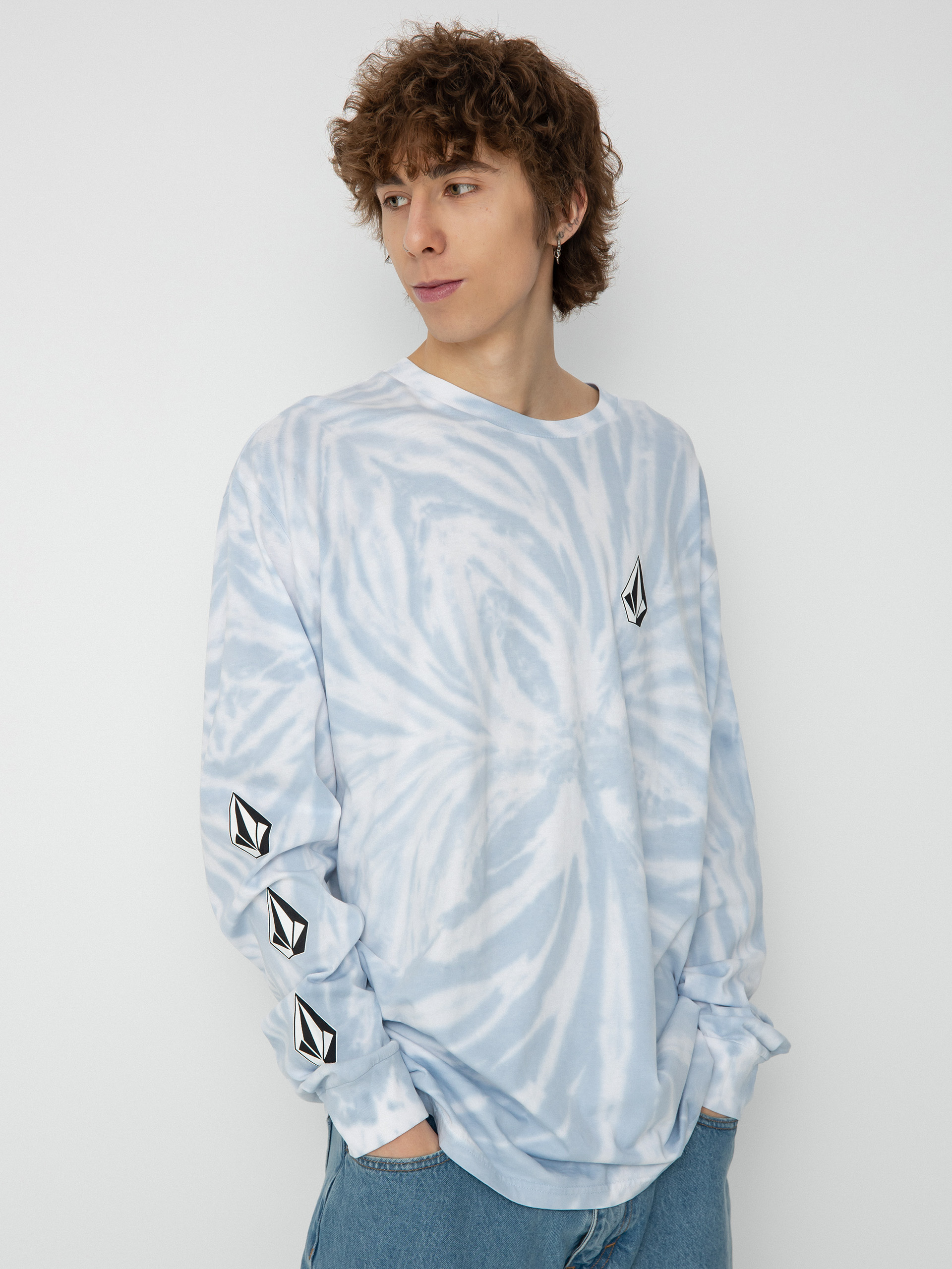 Longsleeve Volcom Iconic Stone Dye (celestial blue)