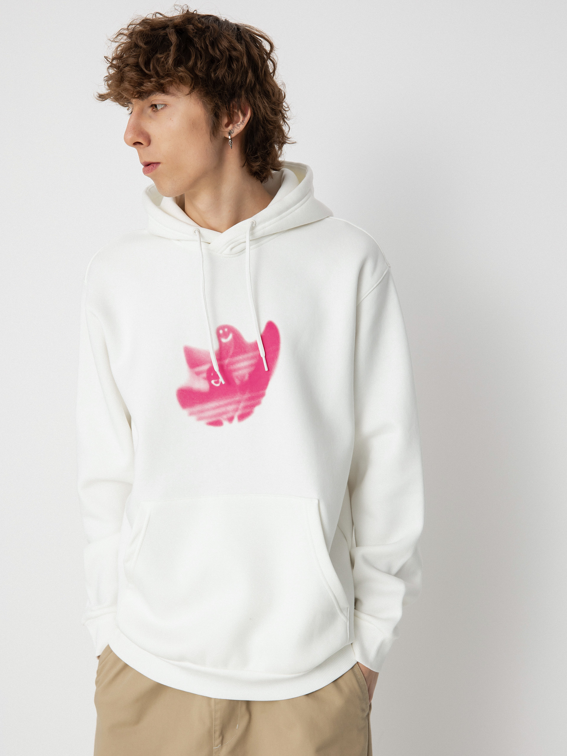 Bluza z kapturem adidas Shmoo Logo HD (cwhite/prefuc)