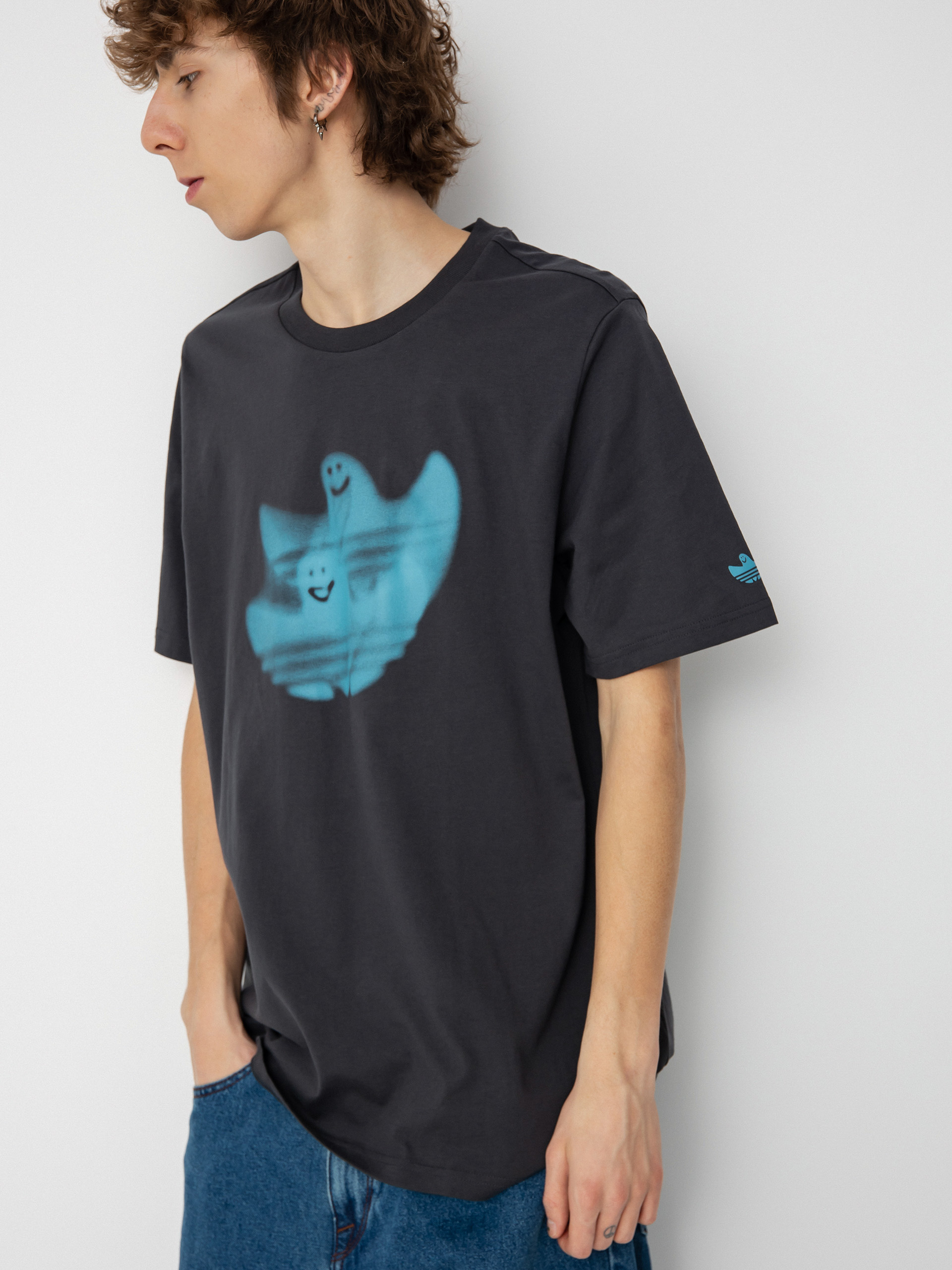 T-shirt adidas Shmoo Logo (carbon/preblu)