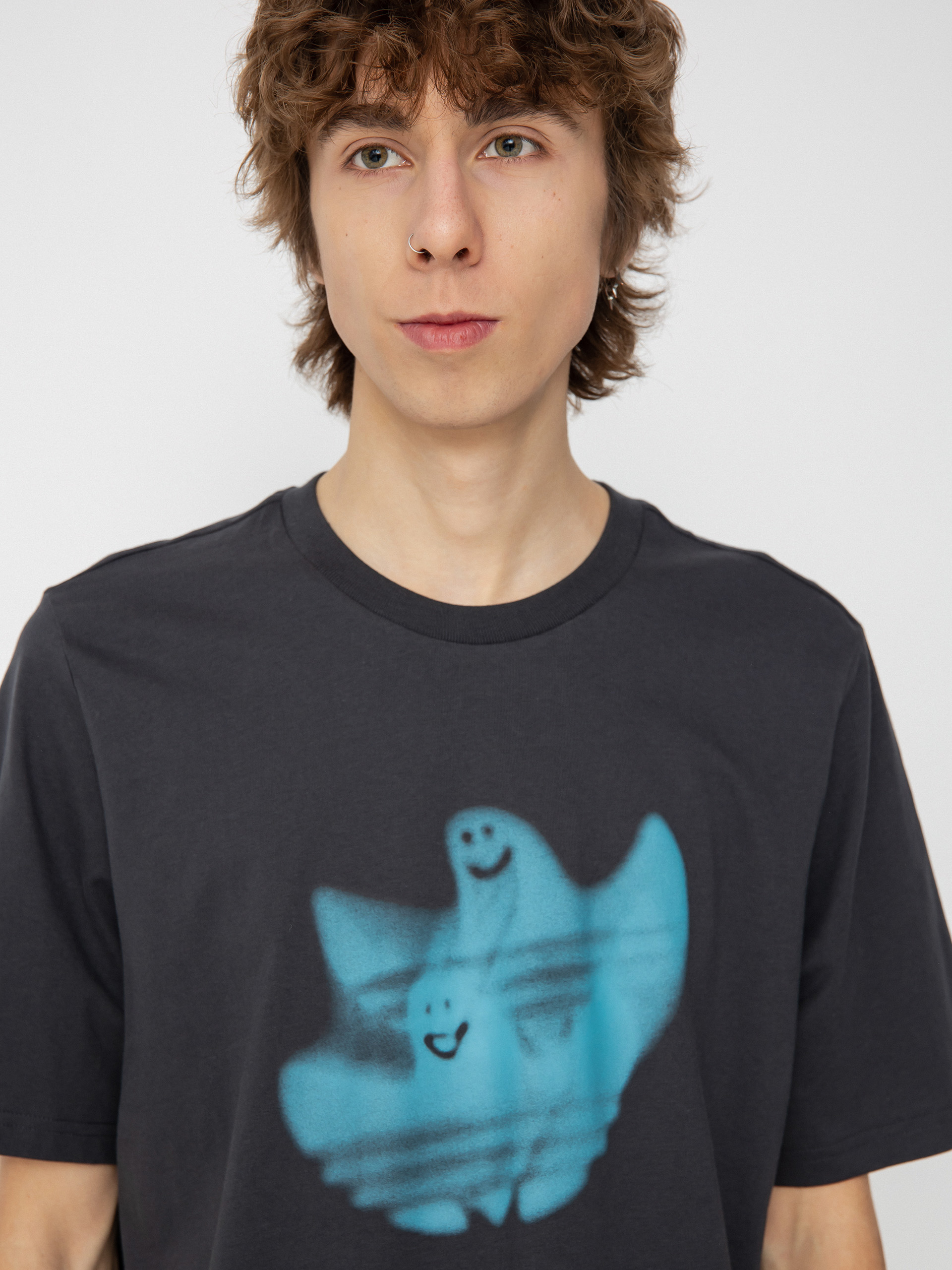 T-shirt adidas Shmoo Logo (carbon/preblu)