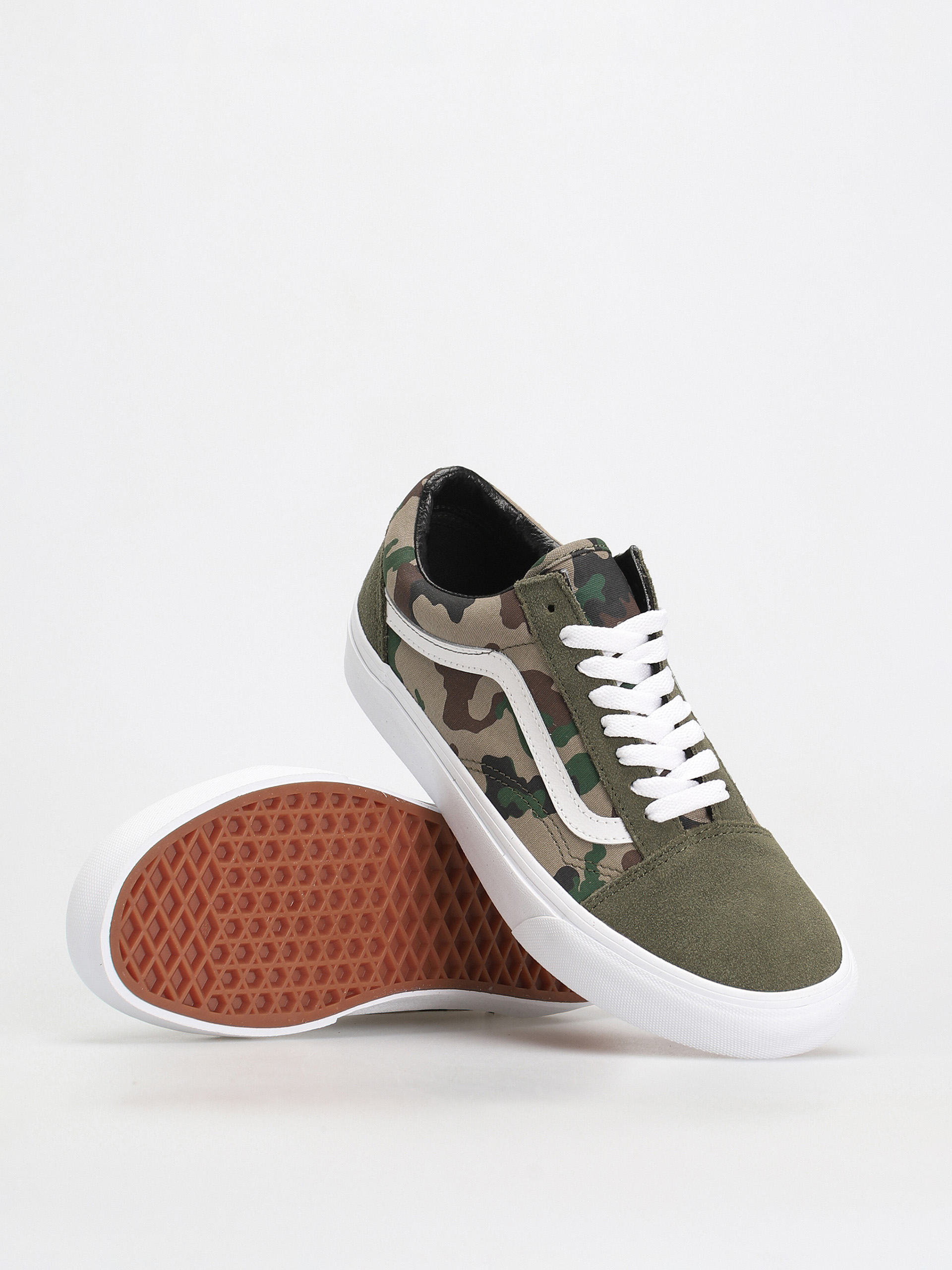 Buty Vans Old Skool (camo olive/white)