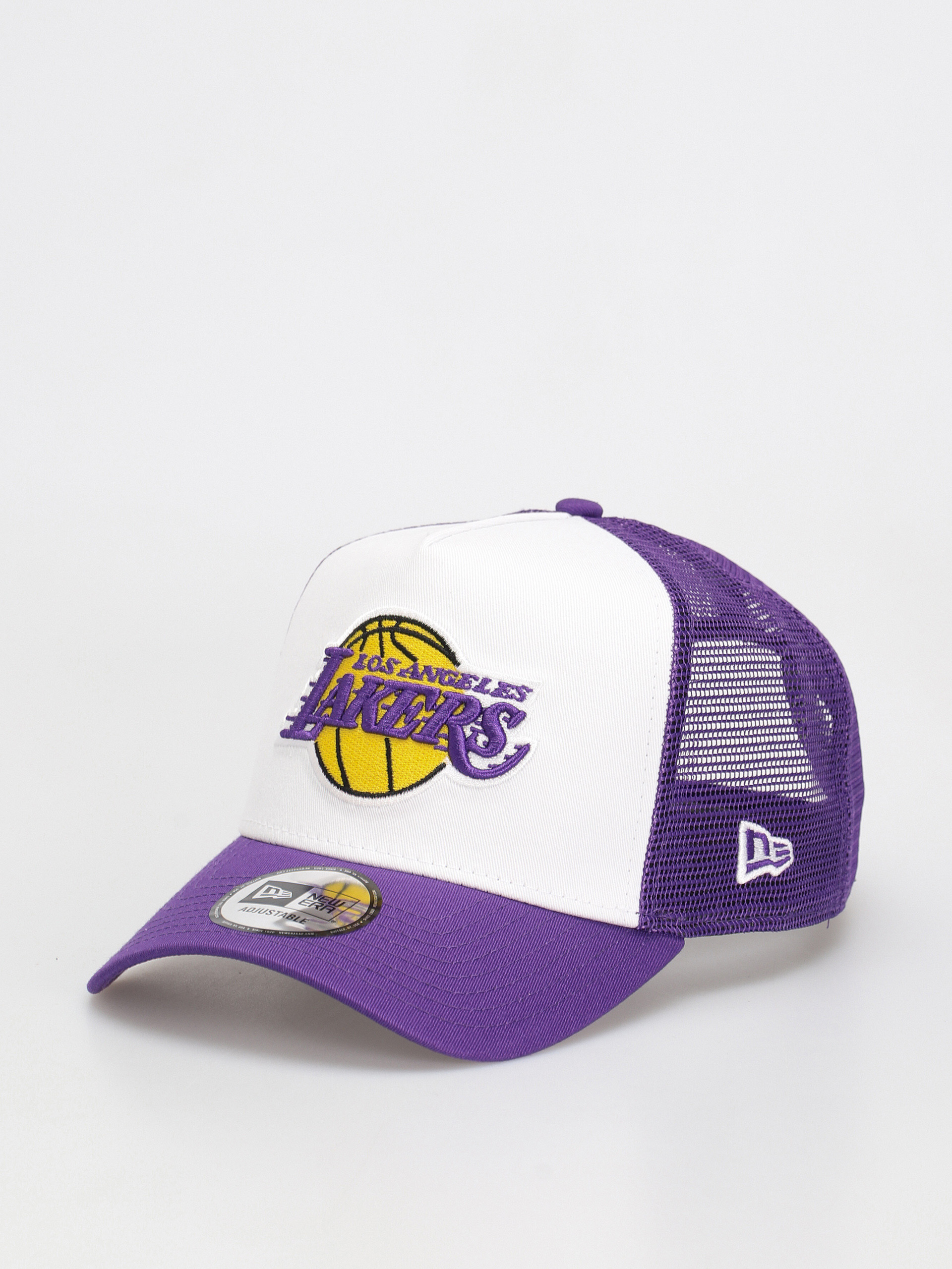 Czapka z daszkiem New Era Team Colour Block Trucker Los Angeles Lakers (white/purple)