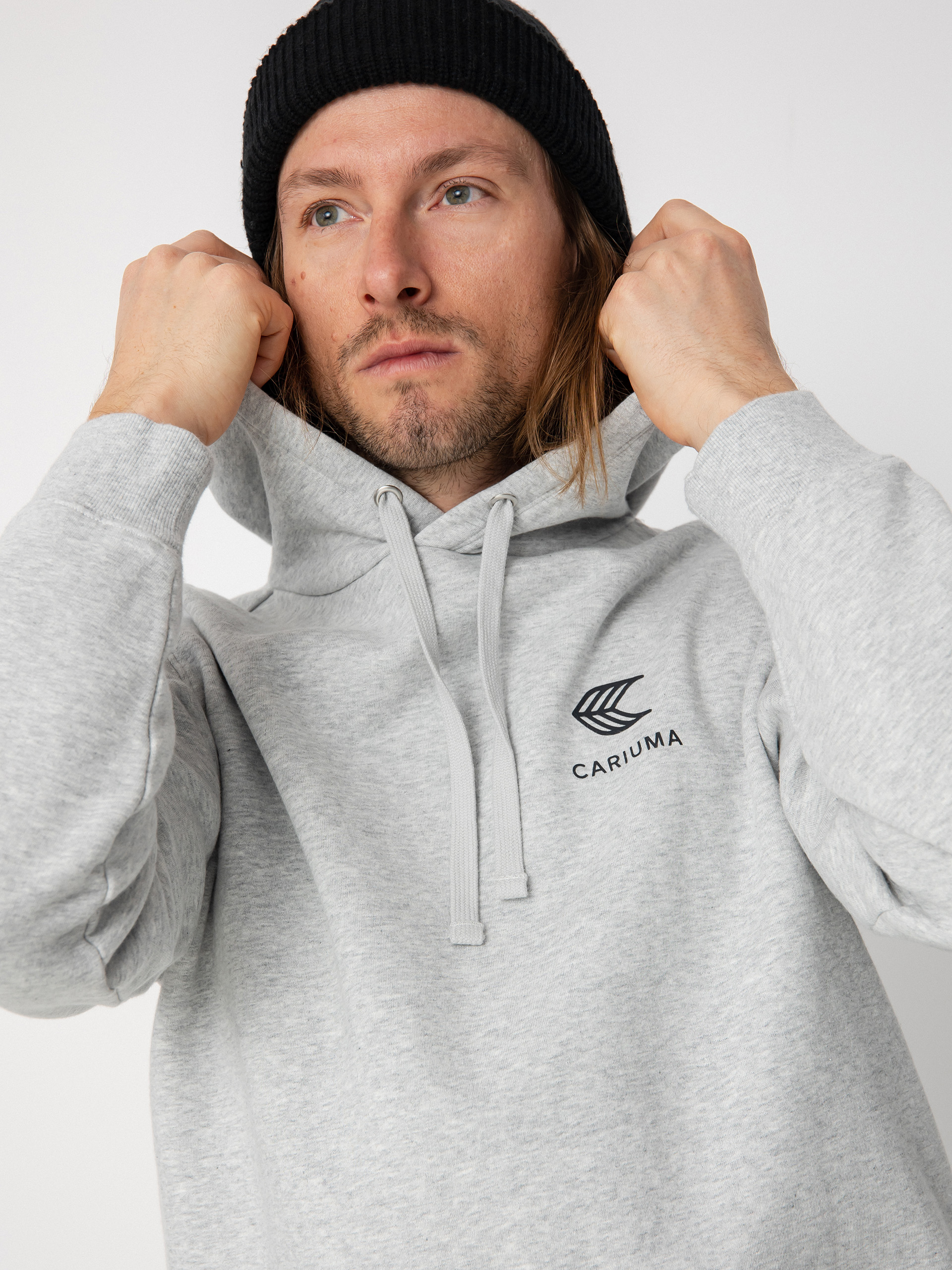 Bluza z kapturem Cariuma Cariuma Logo HD (melange grey)