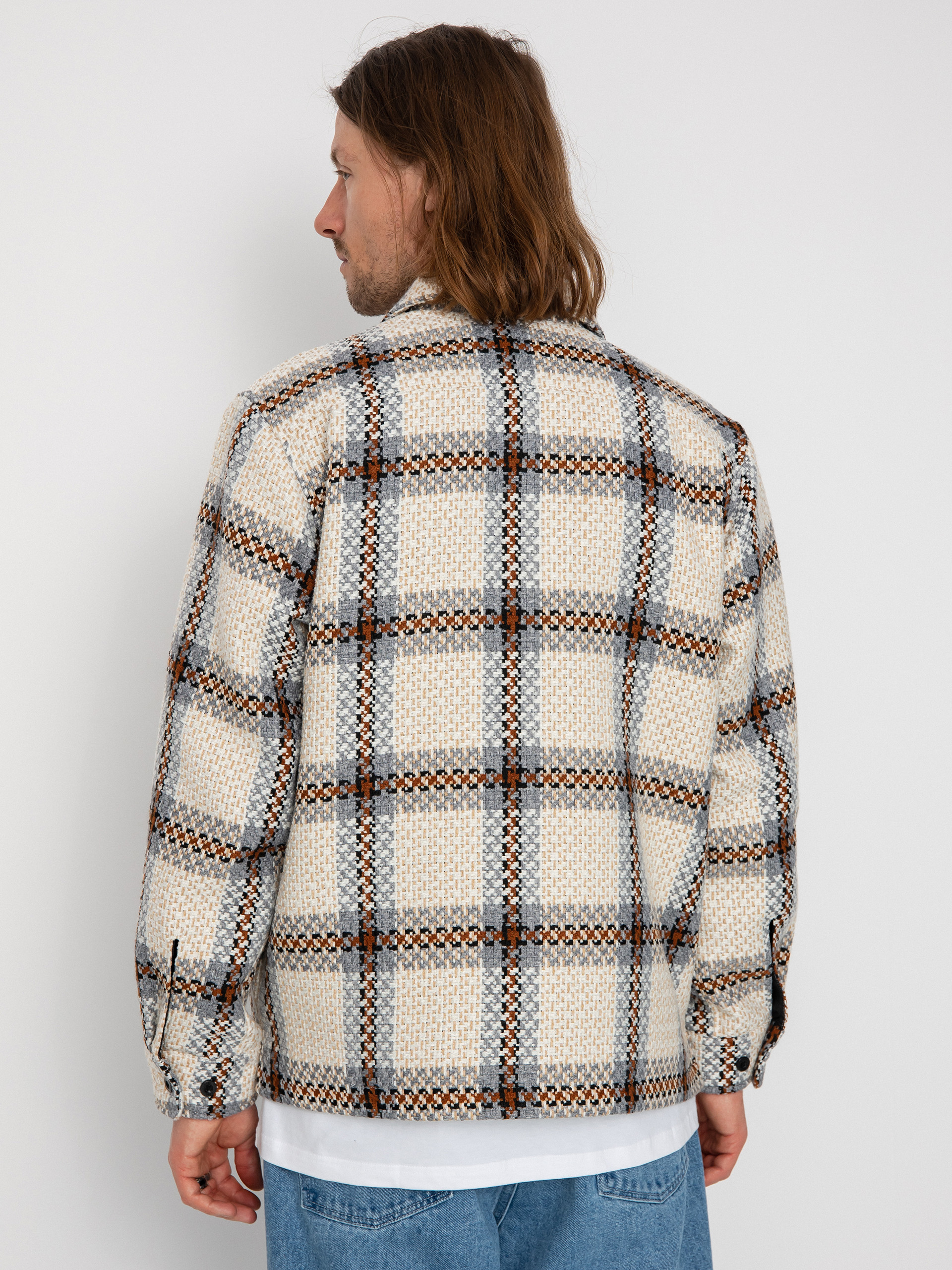 Kurtka OBEY District (irish cream multi)