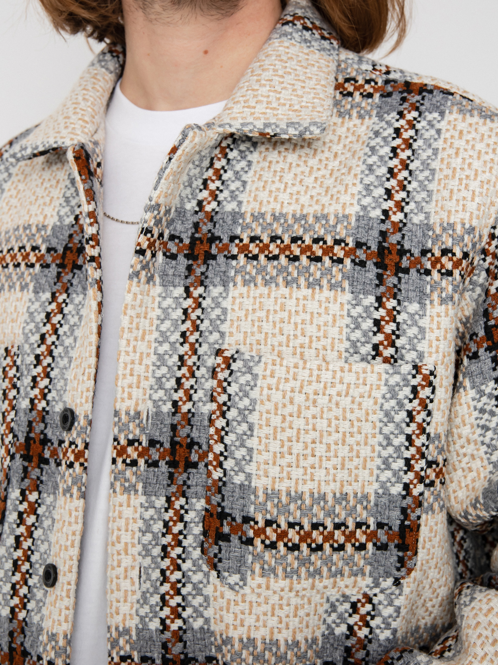 Kurtka OBEY District (irish cream multi)