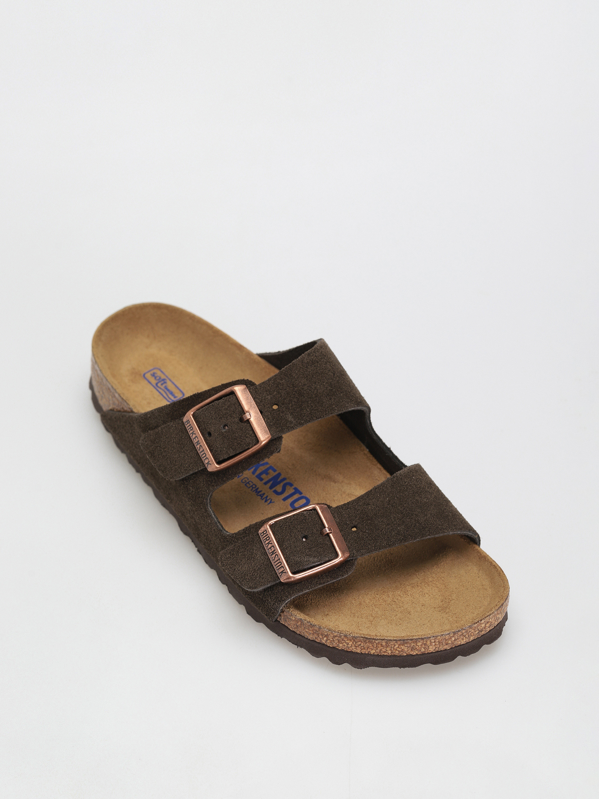 Klapki Birkenstock Arizona Sfb Narrow Wmn (mocca suede leather)