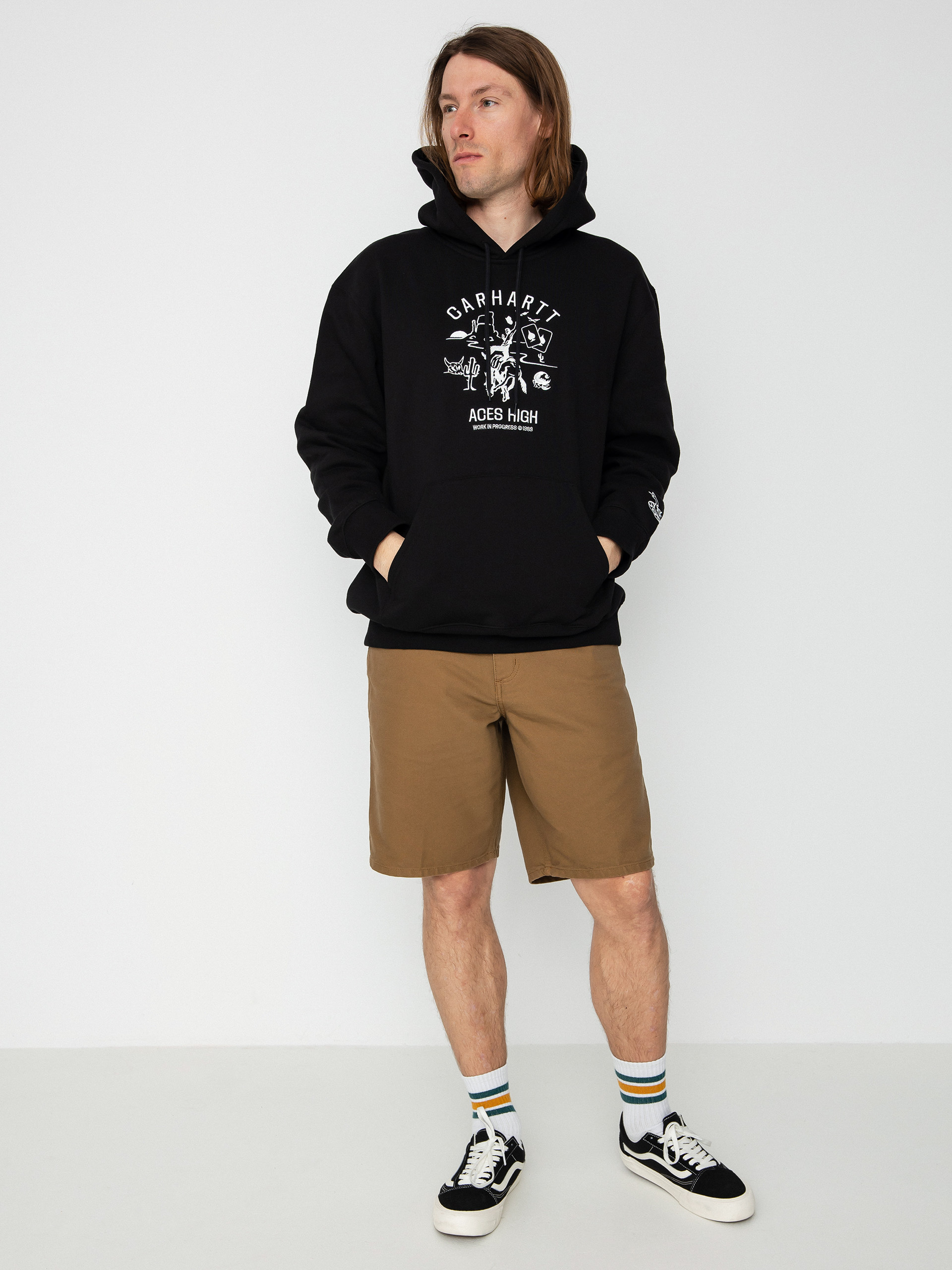 Bluza z kapturem Carhartt WIP Souvenir Valley HD (black/wax)