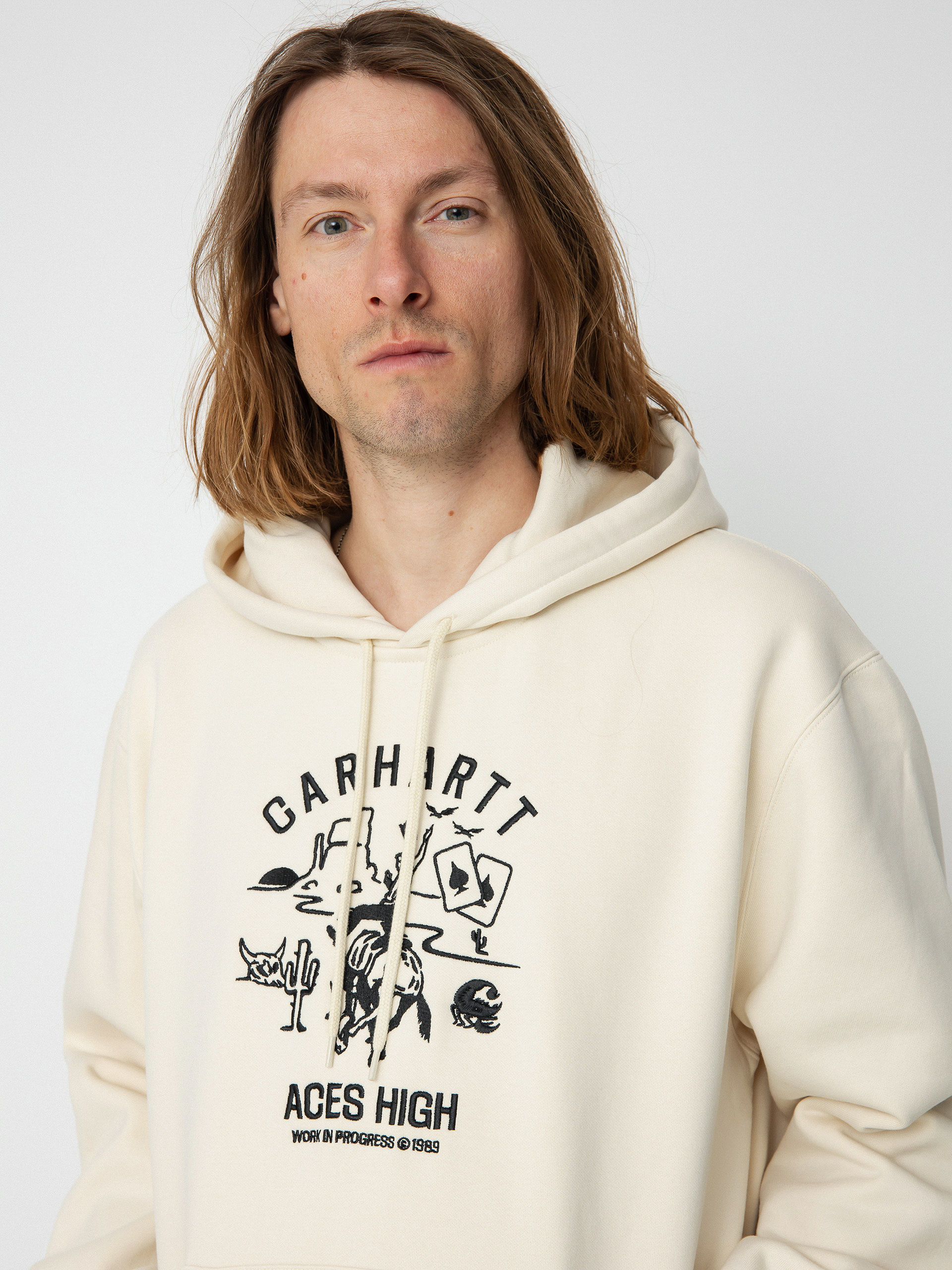 Bluza z kapturem Carhartt WIP Souvenir Valley HD (natural/black)